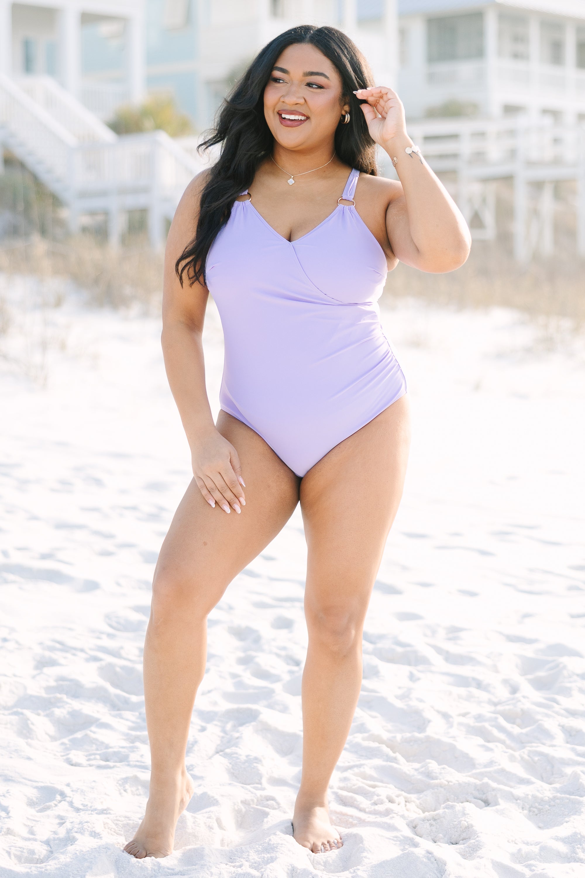 Blooming Beauty Swimsuit, Purple