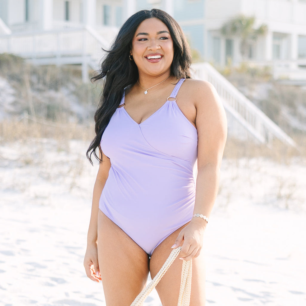 Blooming Beauty Swimsuit, Purple