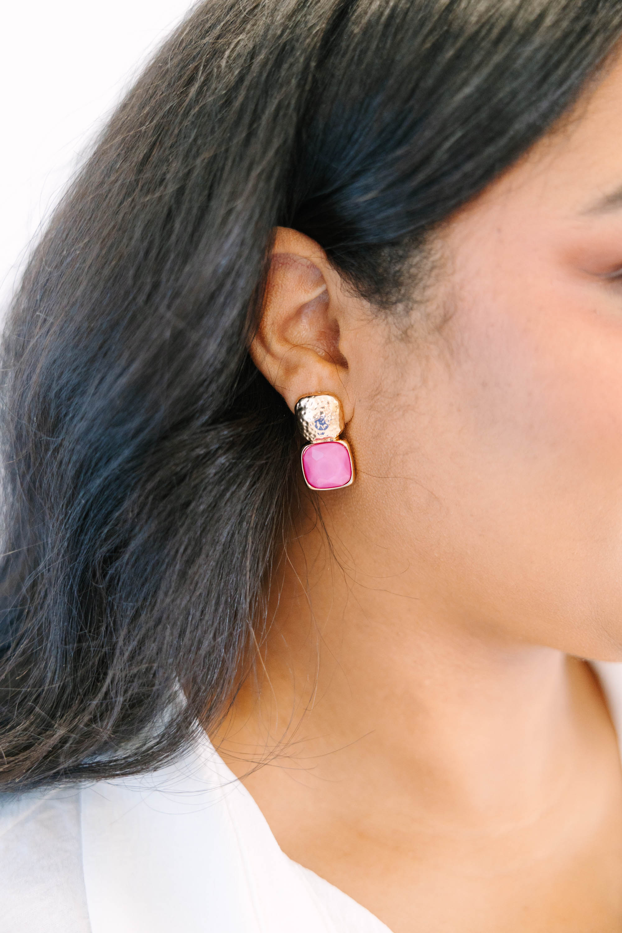 Bloom Later Earrings, Purple