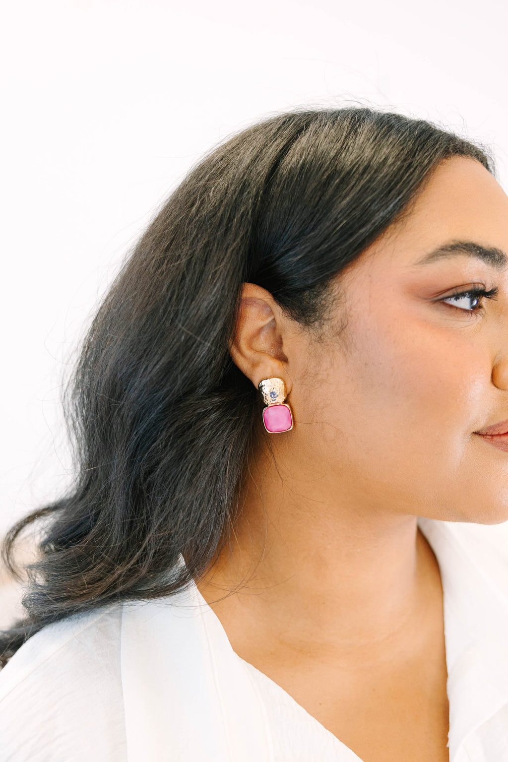 Bloom Later Earrings, Purple