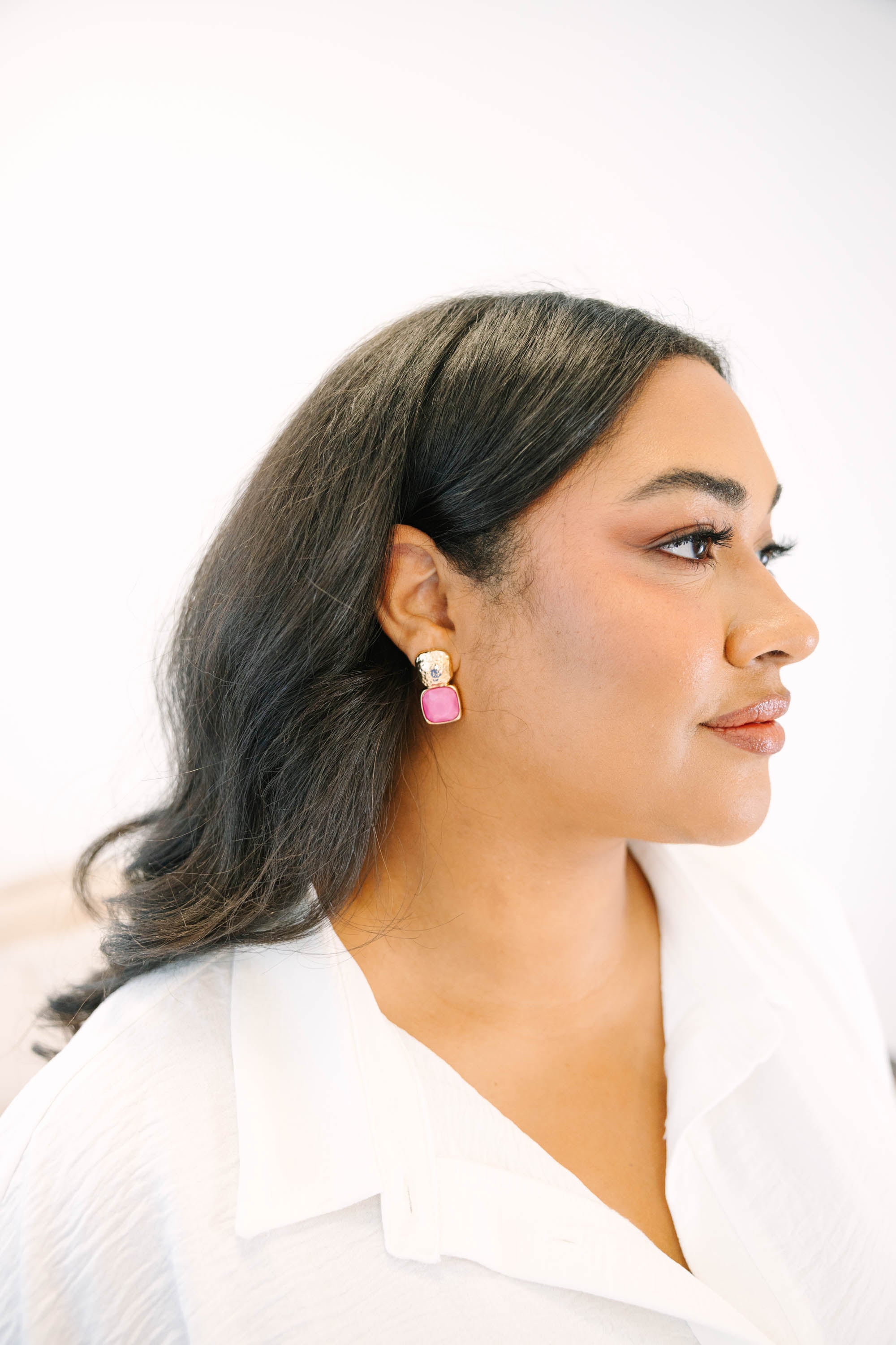 Bloom Later Earrings, Purple