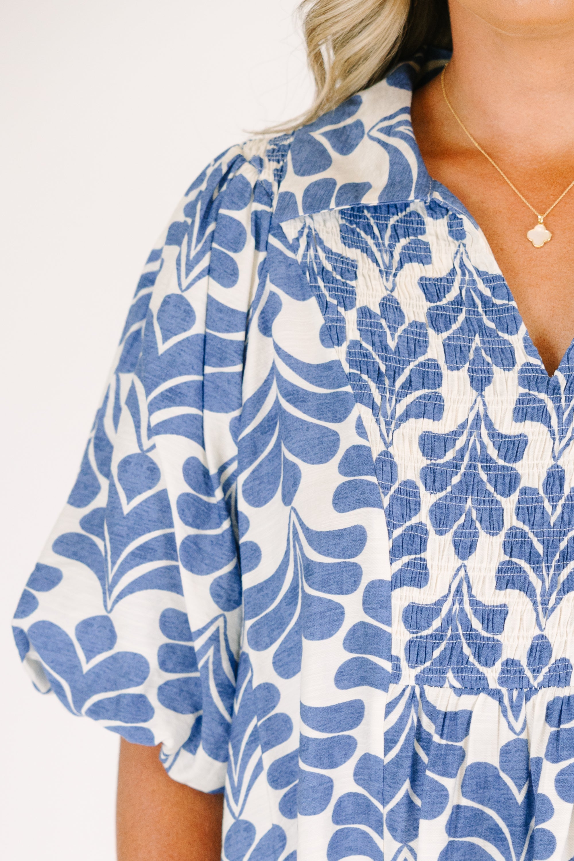 Bold Moves Top, Blue