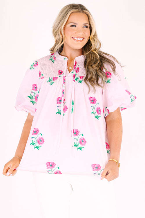 Breathe In The Air Top, Pink