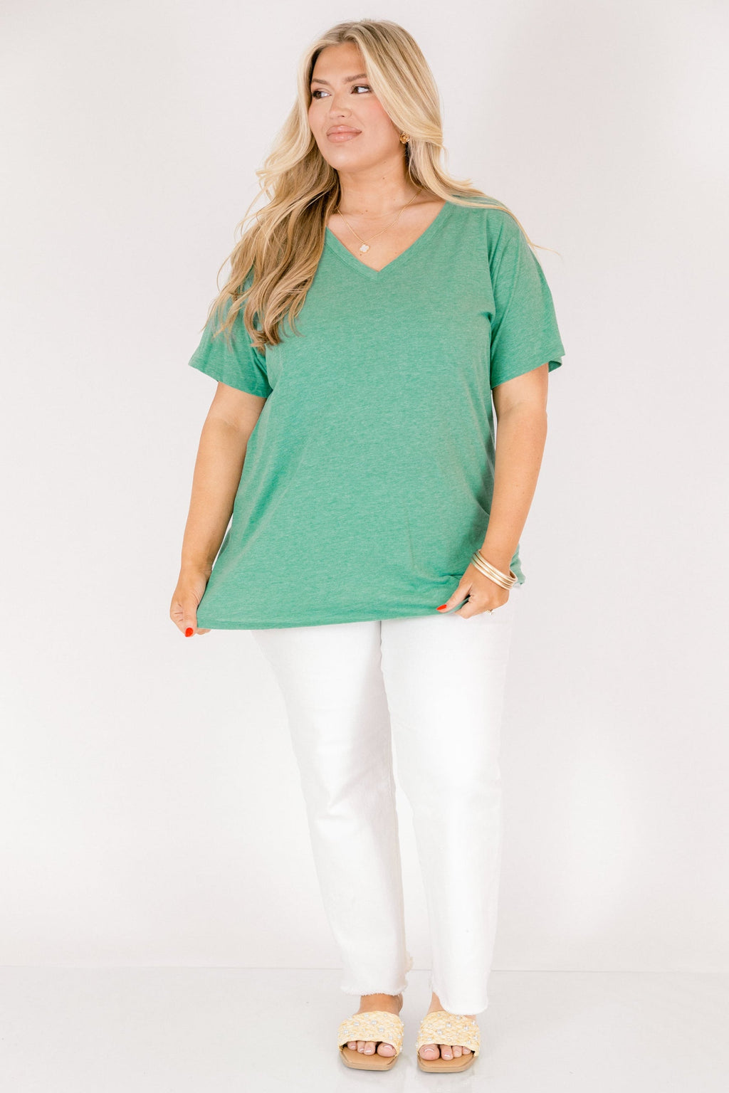Bright Days Tee, Heather Kelly Green