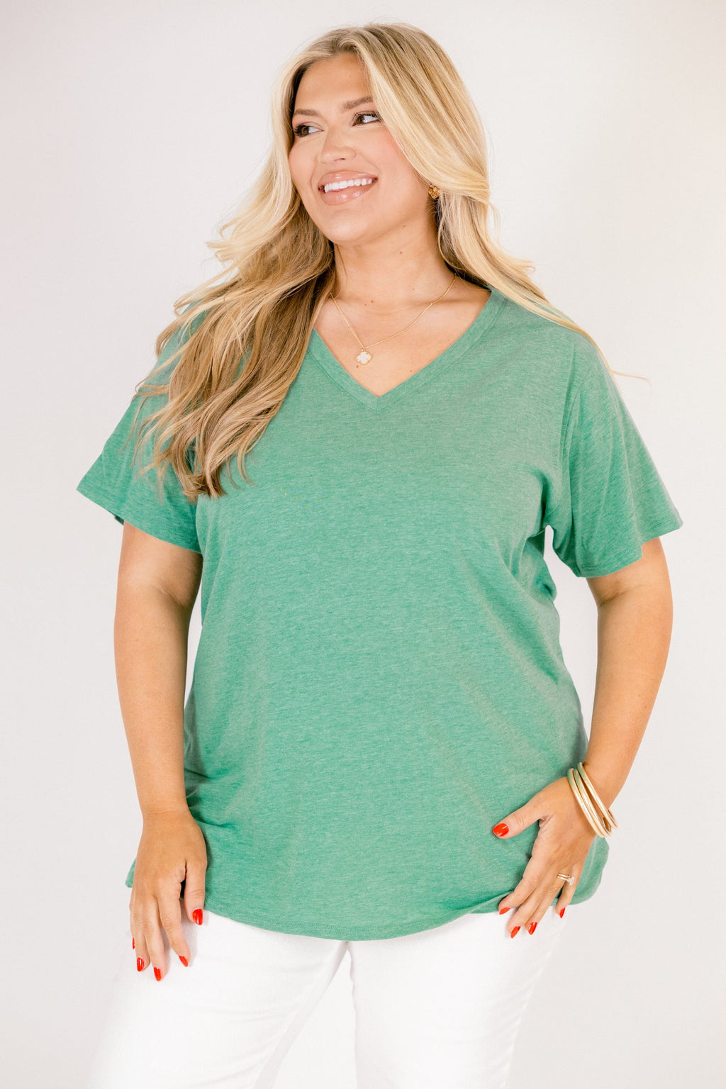 Bright Days Tee, Heather Kelly Green