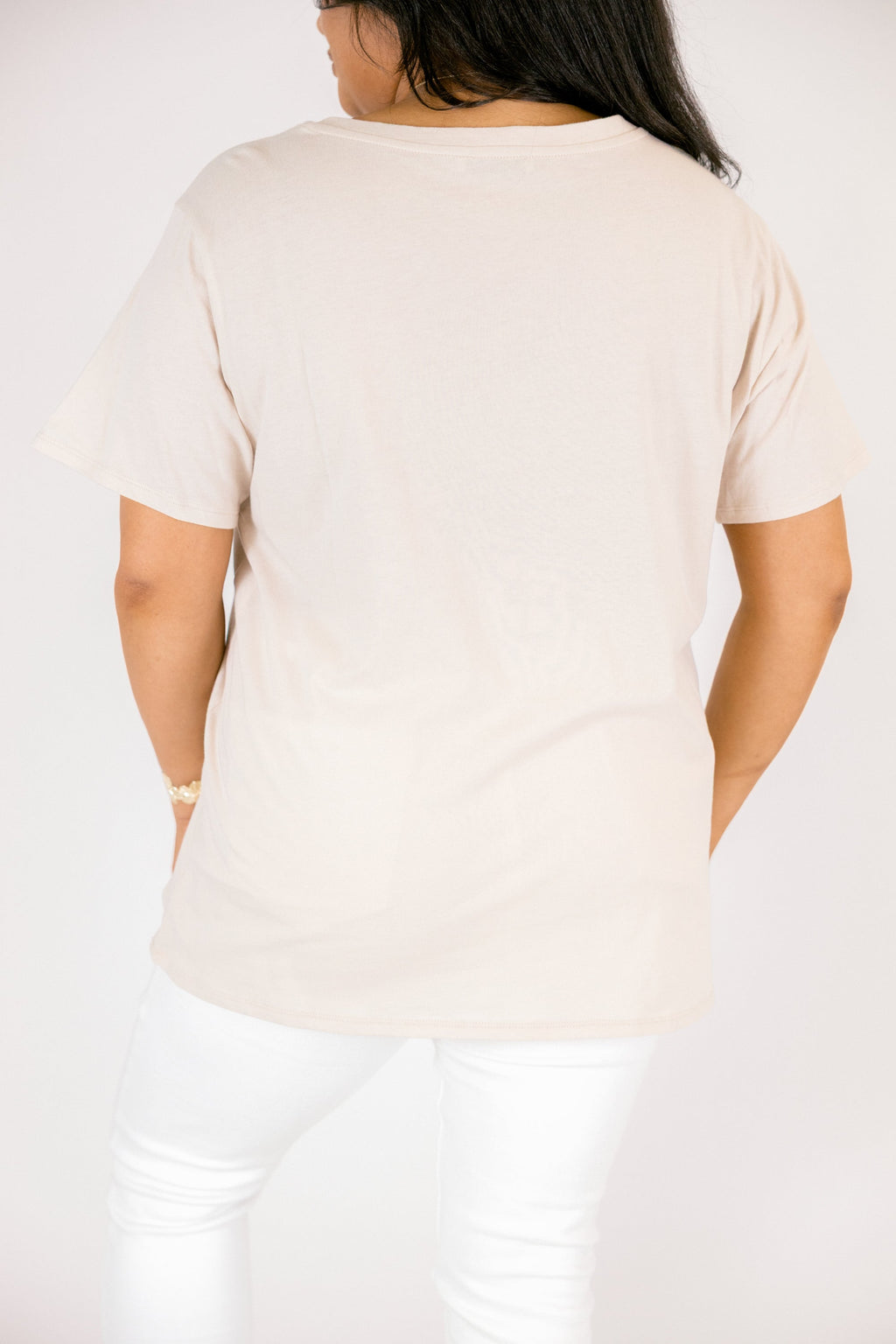 Bright Days Tee, Sand Beige