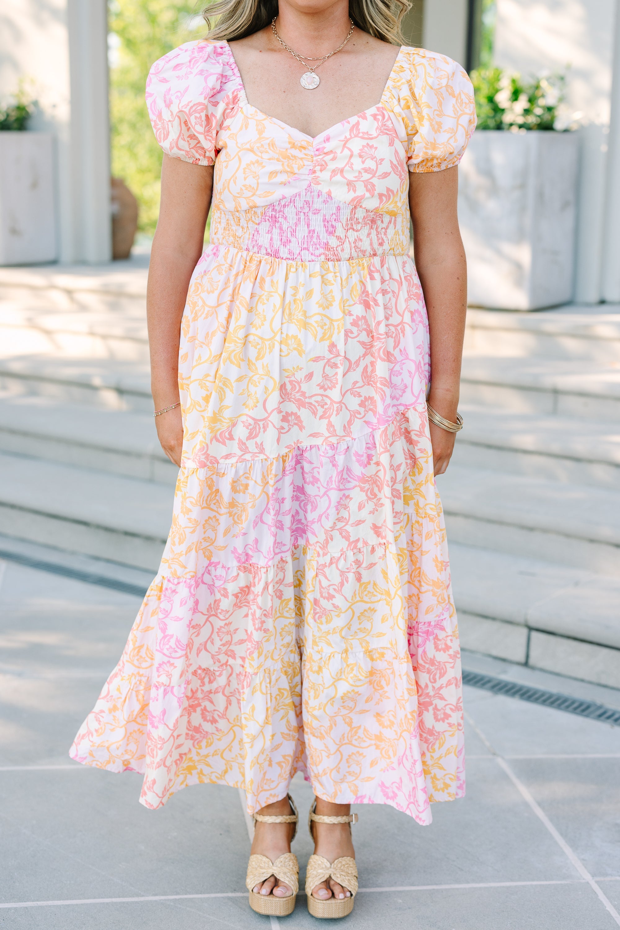 Brighter Perspective Dress, Creamsicle