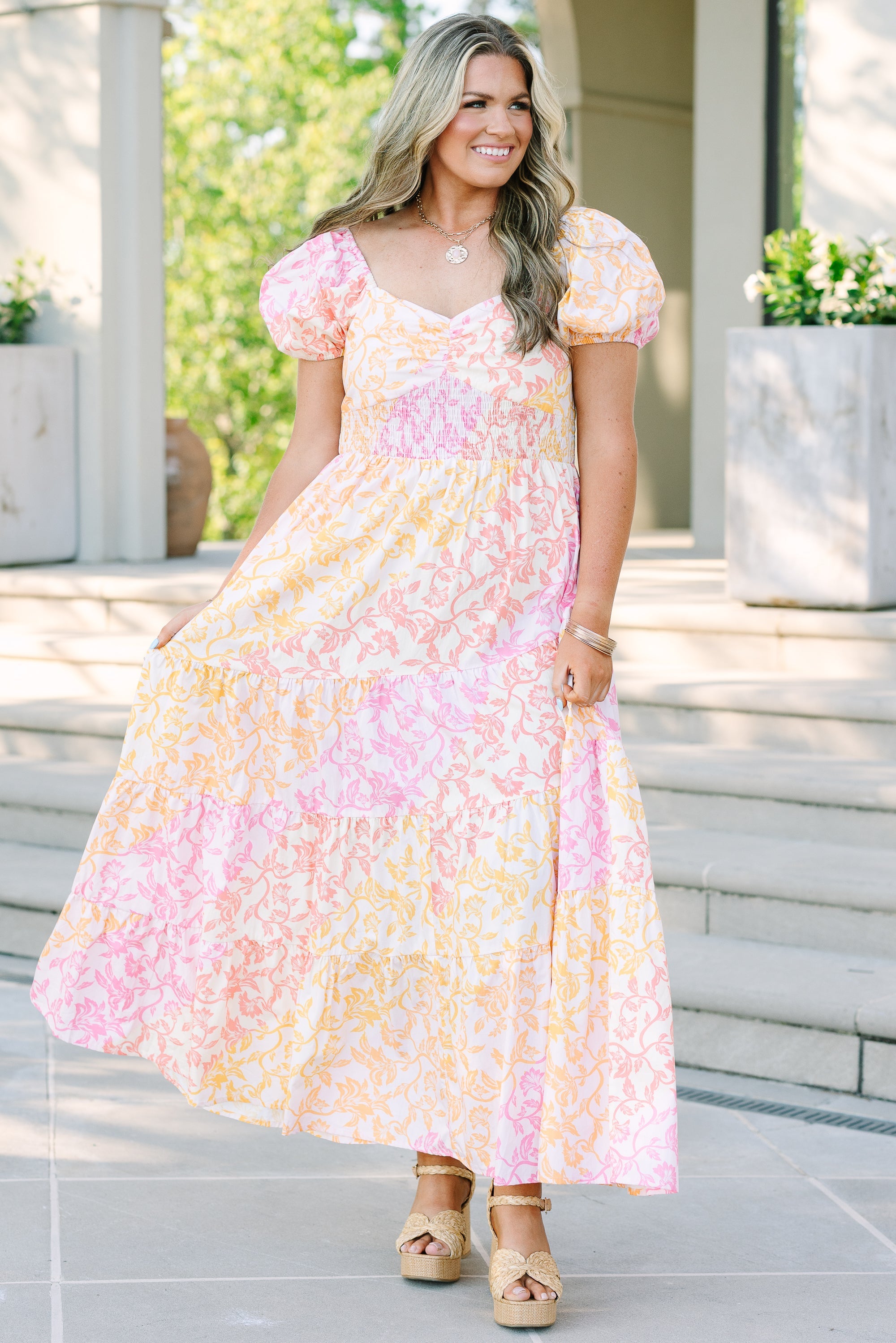 Brighter Perspective Dress, Creamsicle