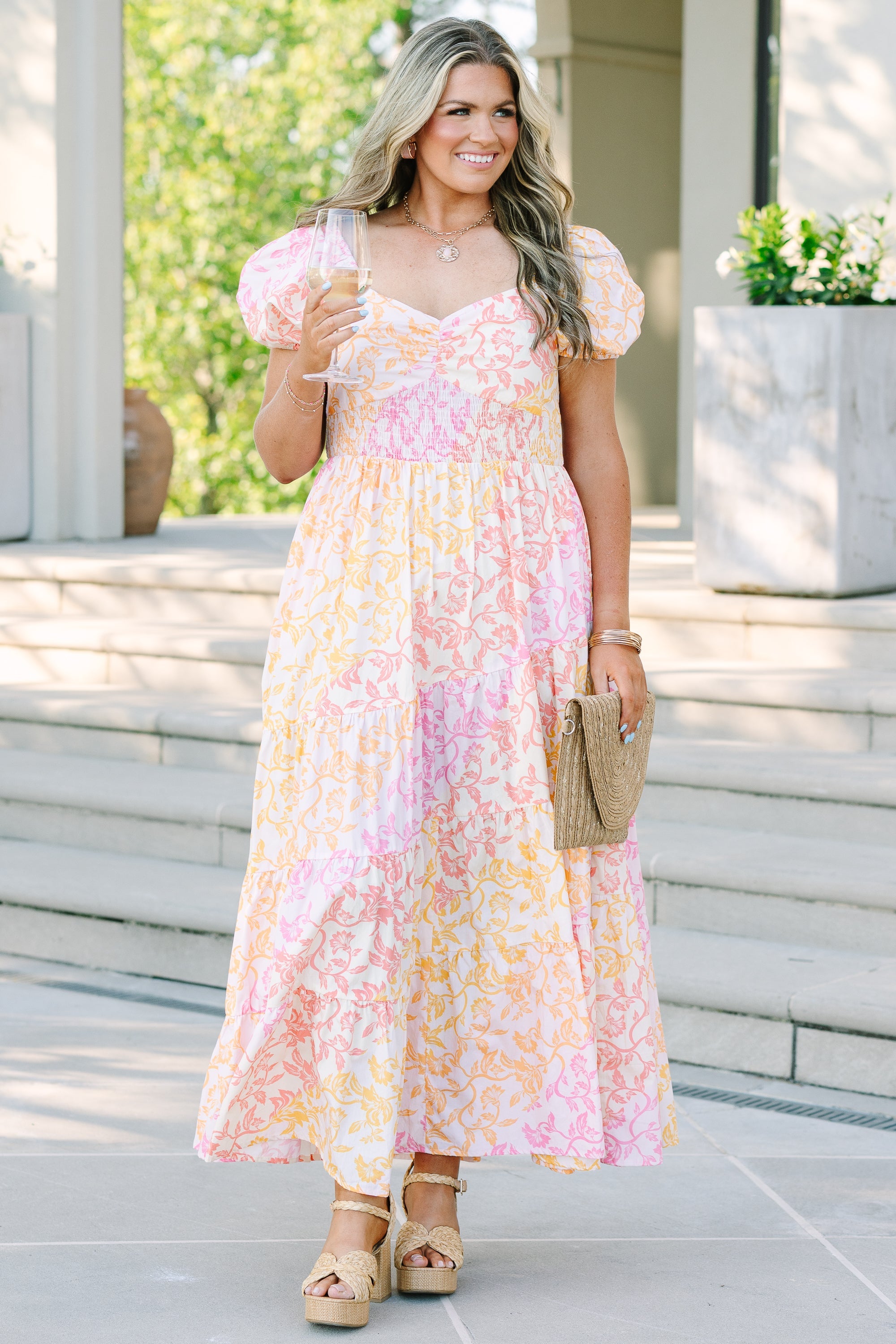 Brighter Perspective Dress, Creamsicle