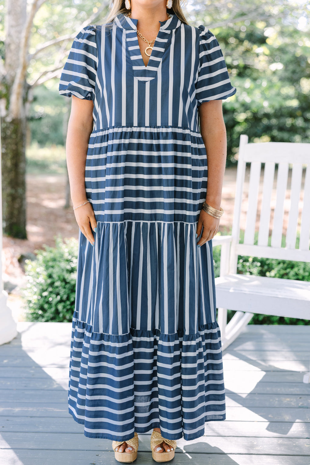 Bright Forecast Dress, Navy