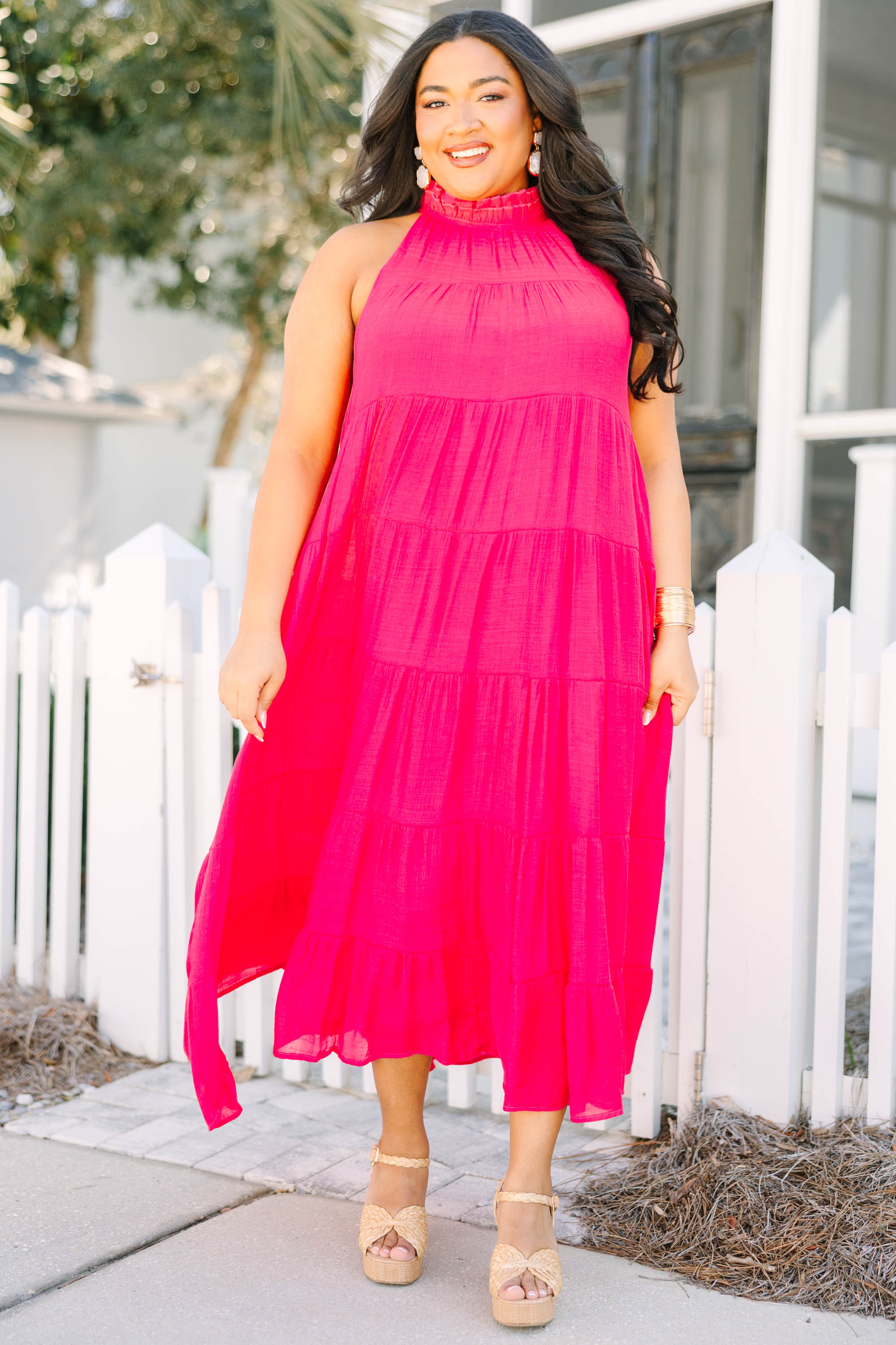 Bright On Time Dress, Pink
