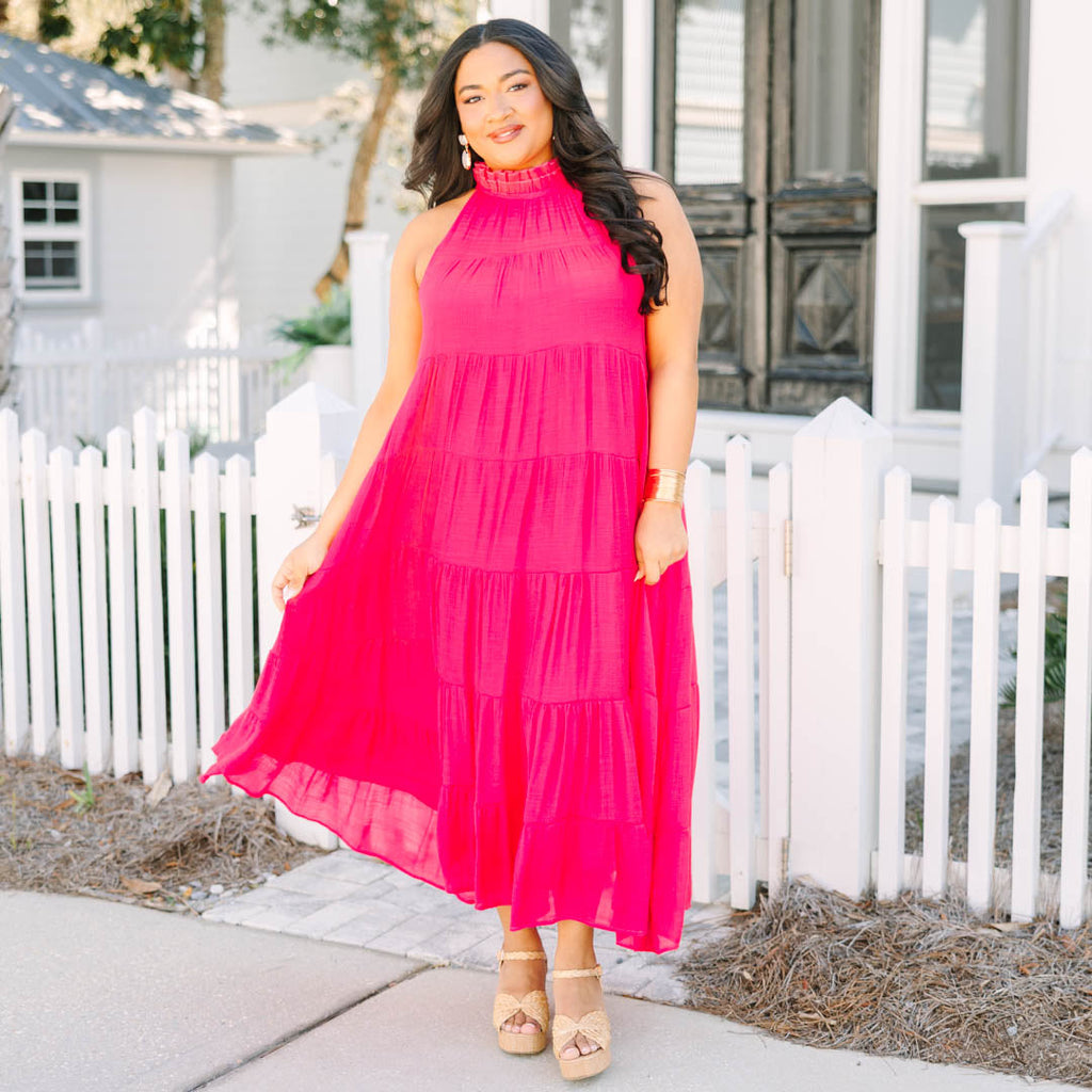 Bright On Time Dress, Pink