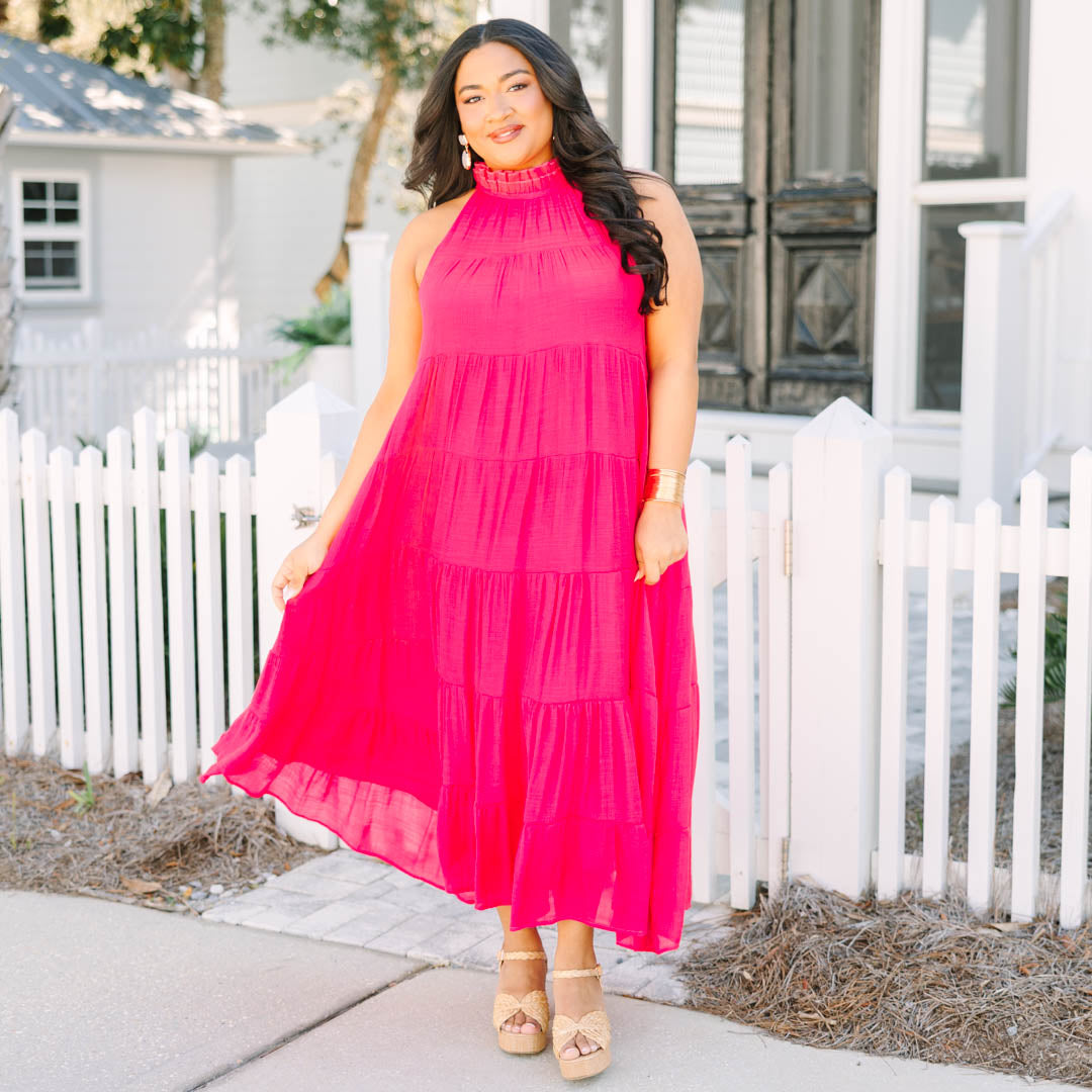 Bright On Time Dress, Pink