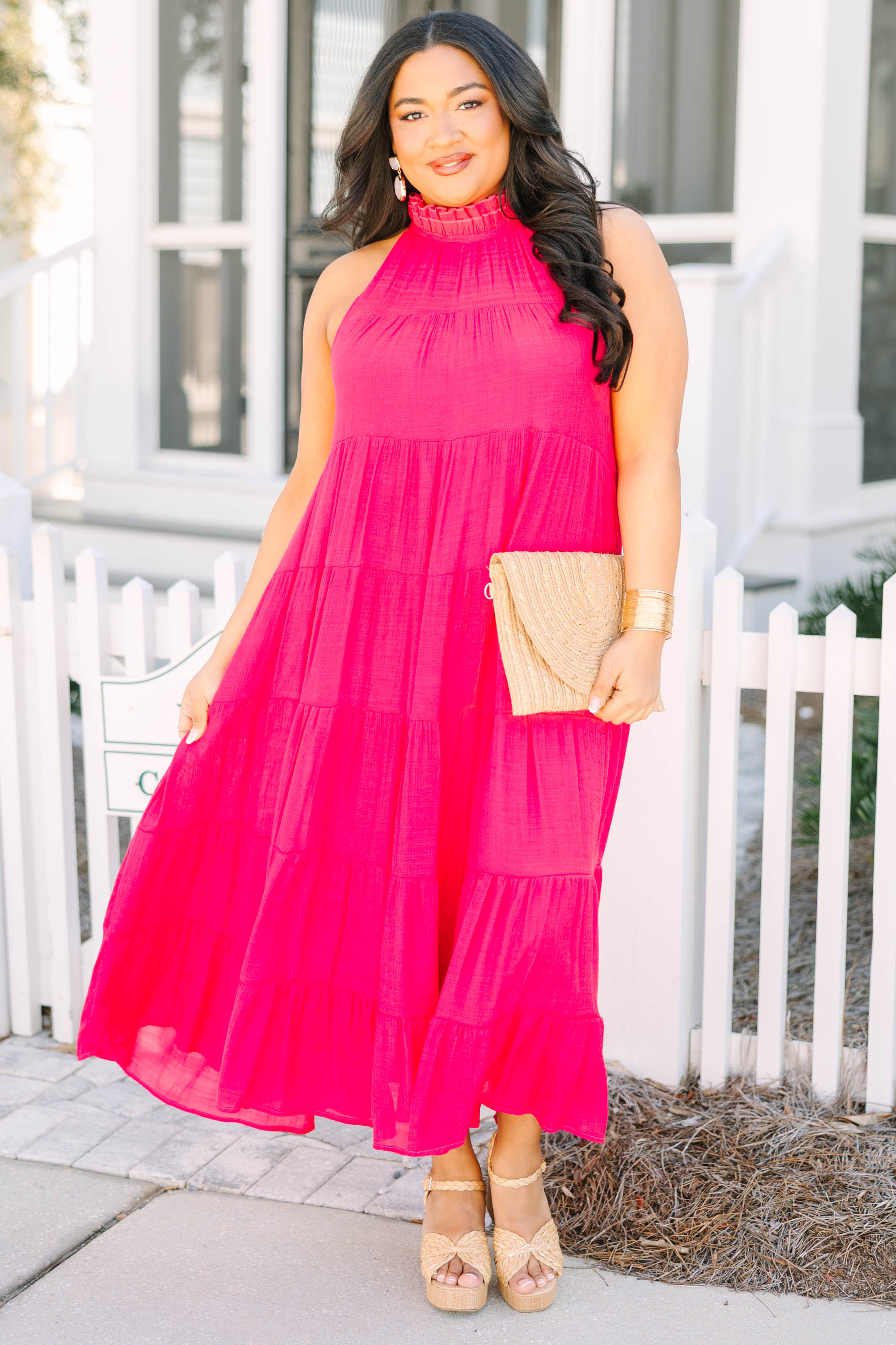 Bright On Time Dress, Pink