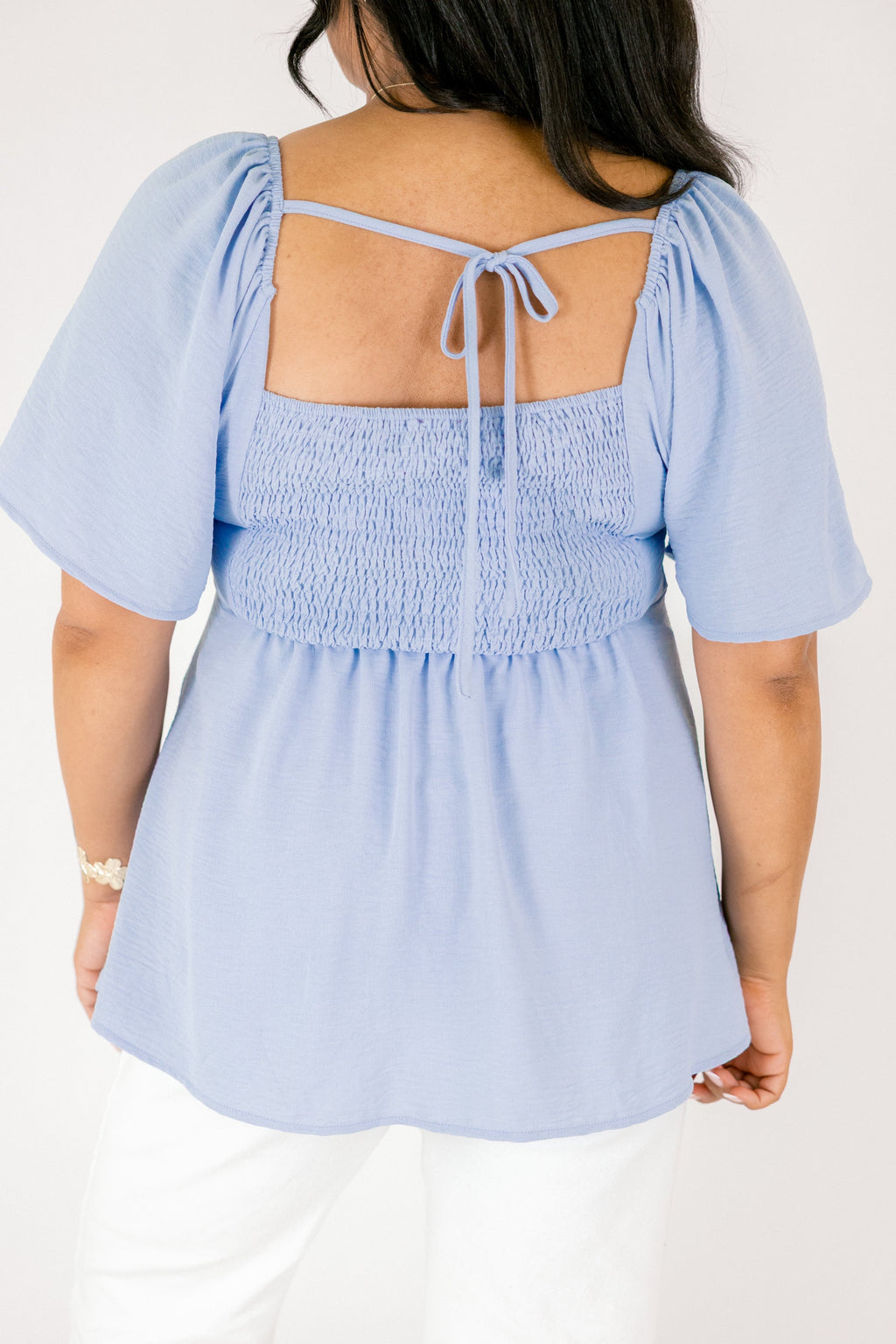 By Any Means Top, Dusty Blue