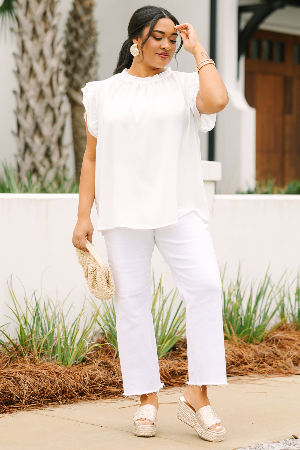 Call Me Baby Top, White