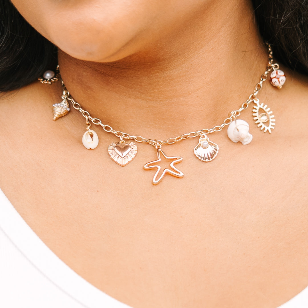 Calm Motion Necklace, Gold