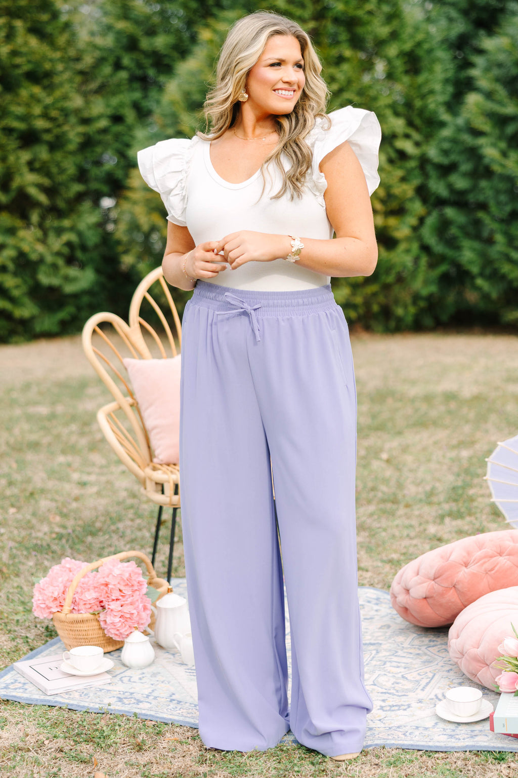 Can't Sit Still Pants, Periwinkle