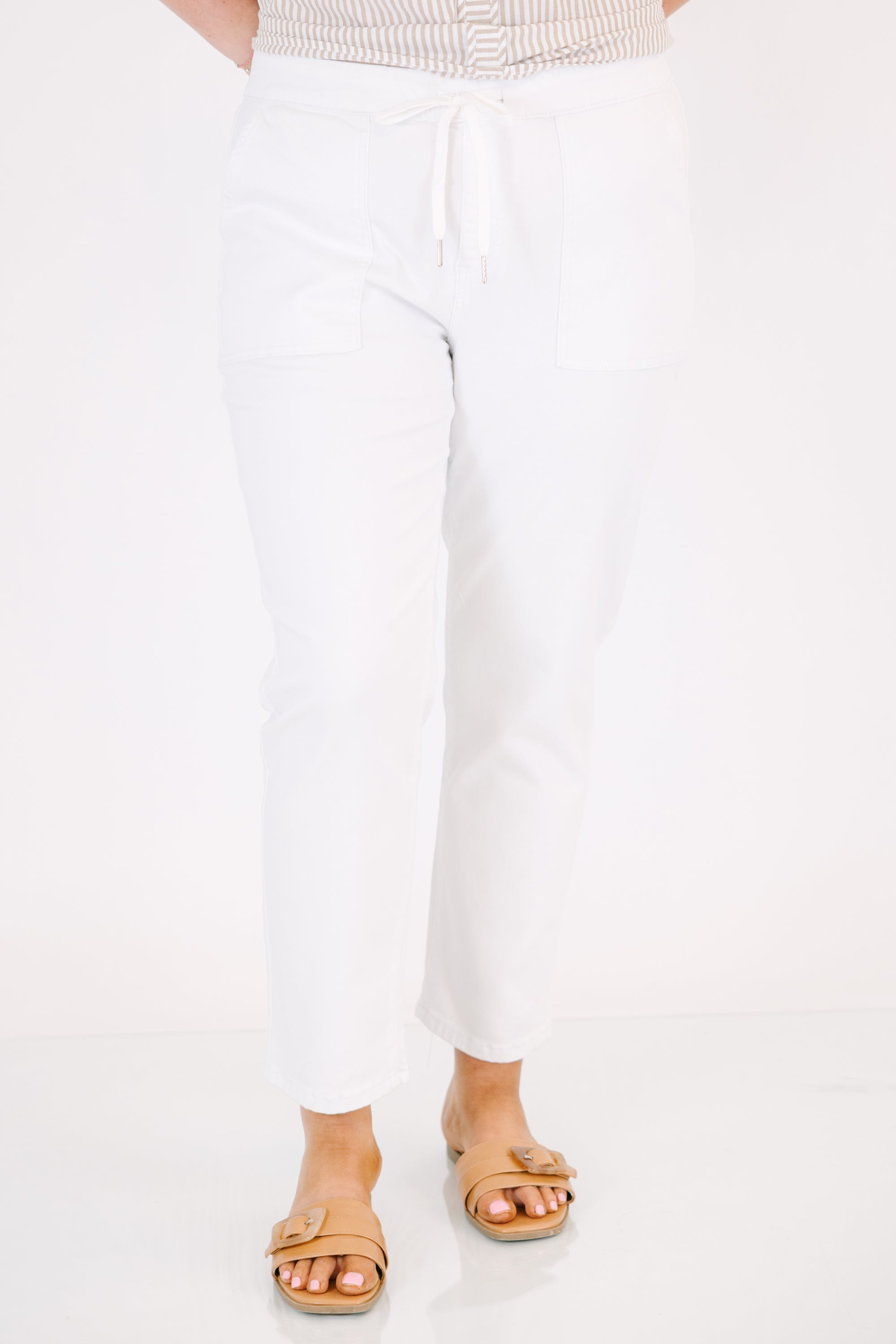 Carry On Queen Pants, White