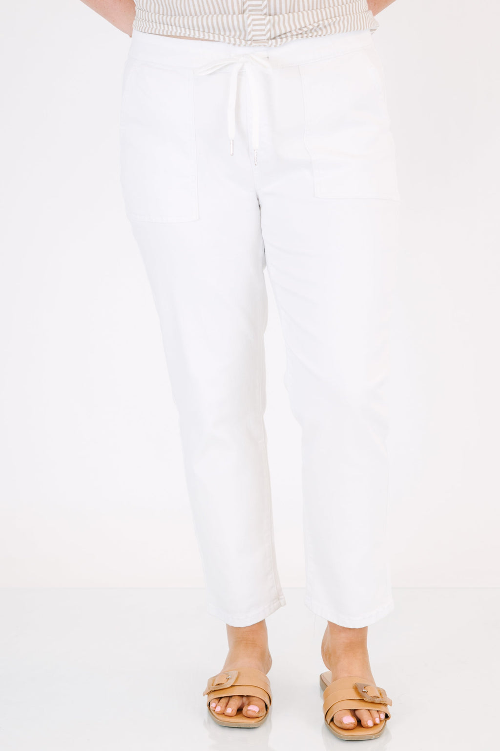 Carry On Queen Pants, White