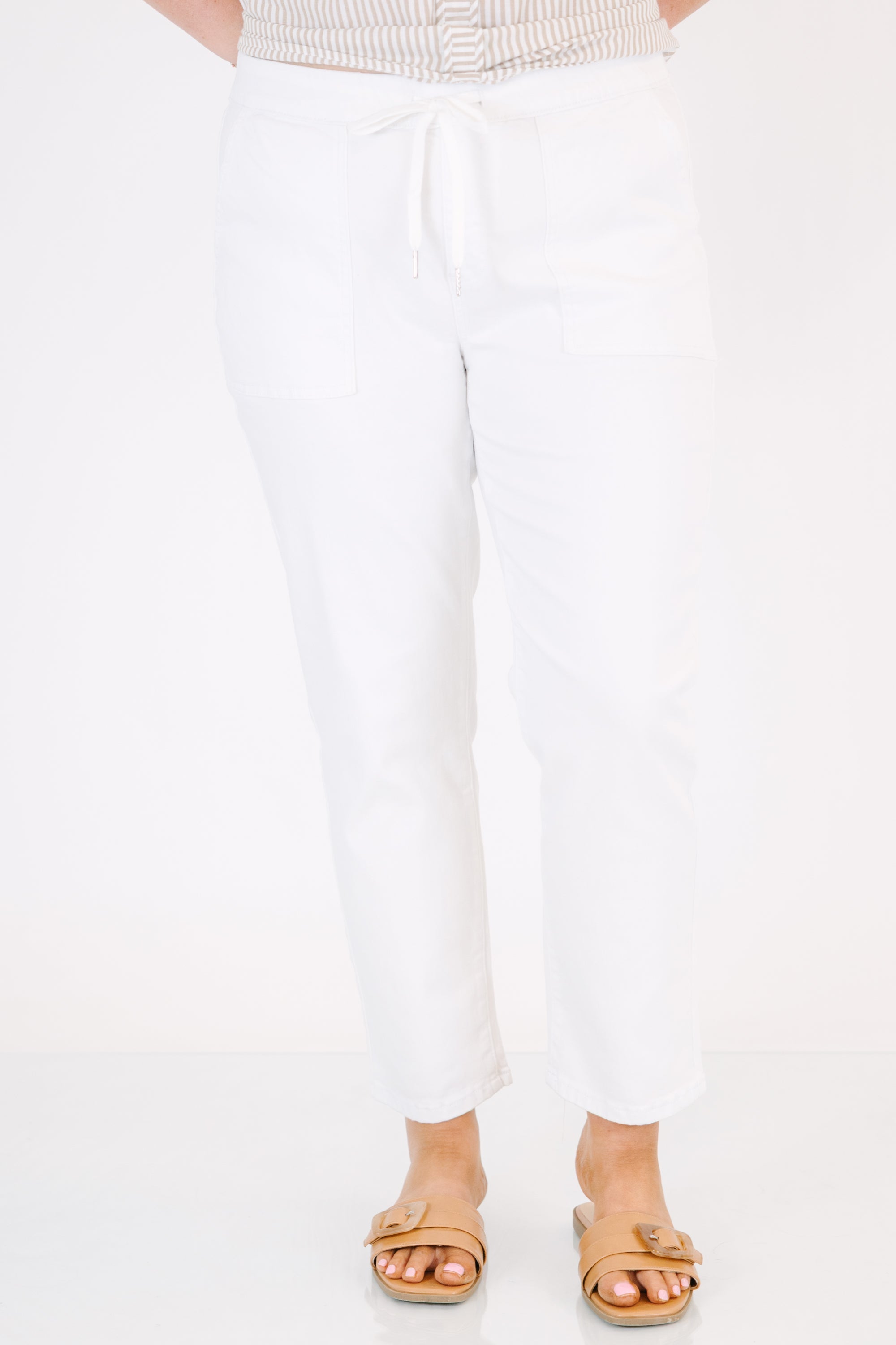 Carry On Queen Pants, White