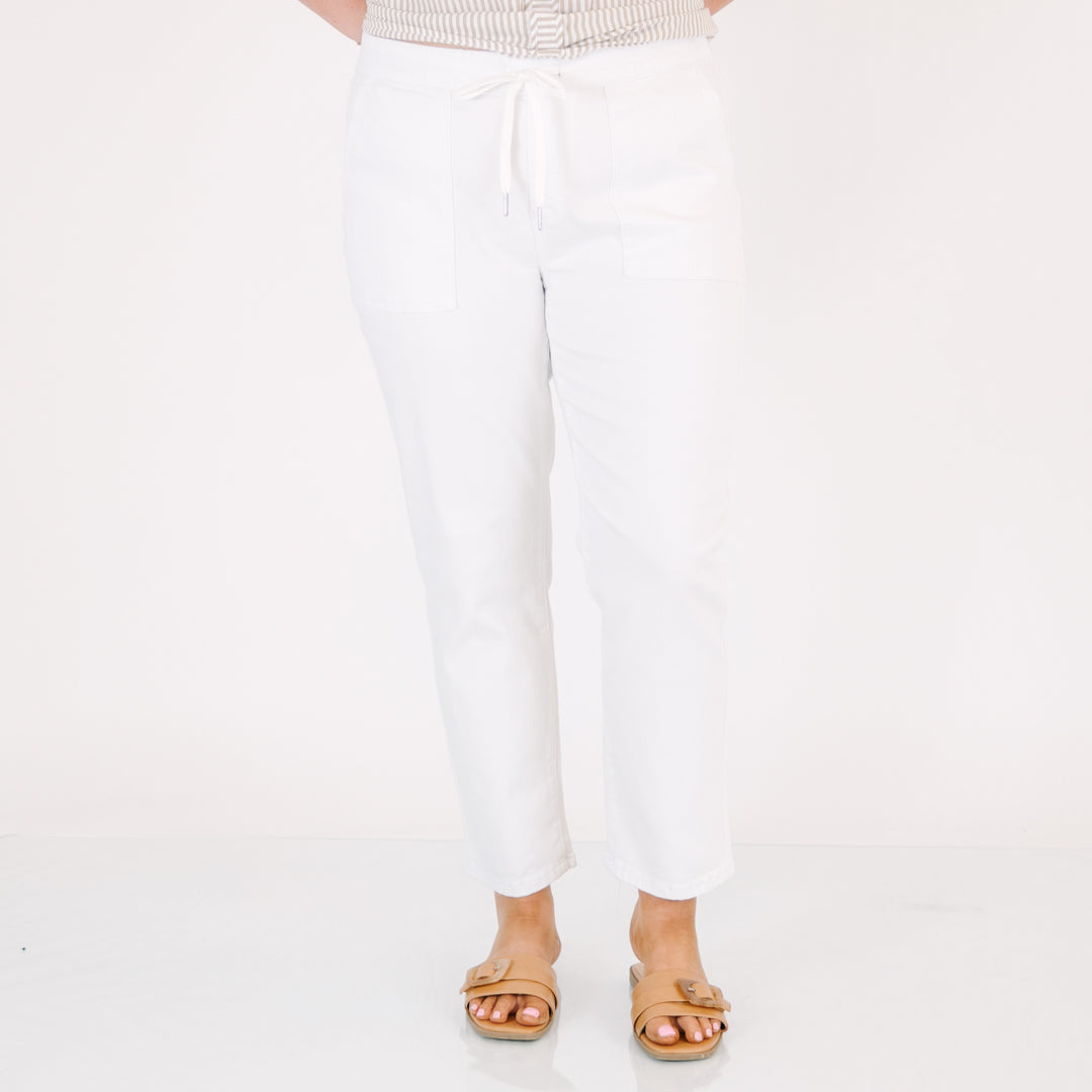 Carry On Queen Pants, White