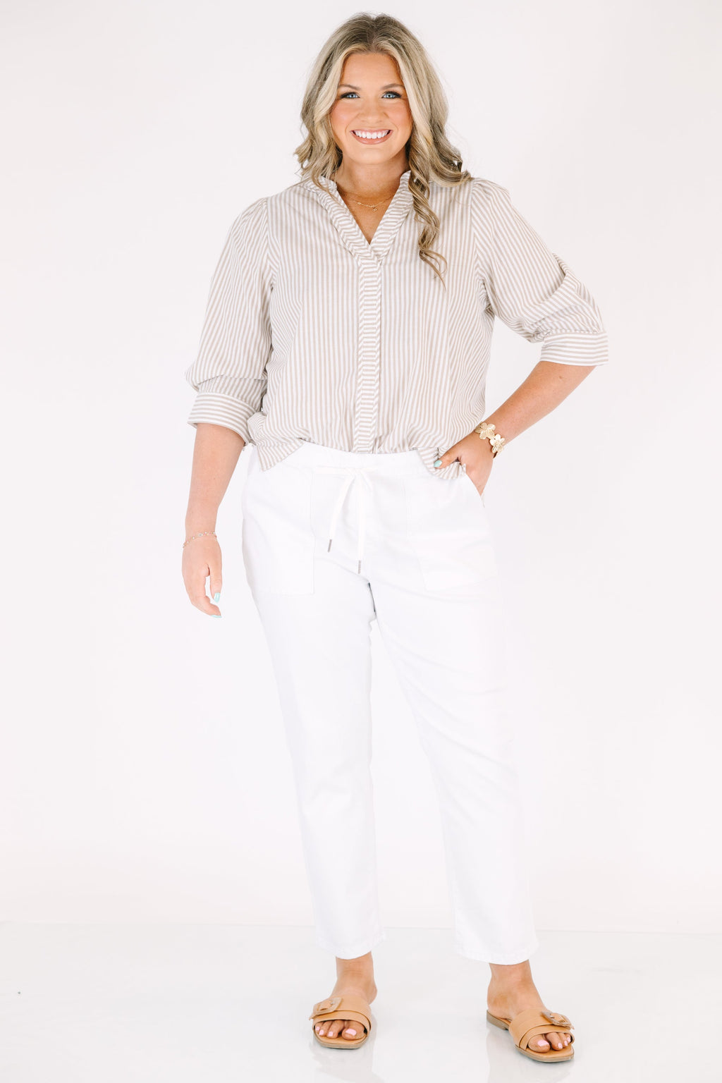 Carry On Queen Pants, White