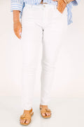Casting Shadows Skinny Jeans, White