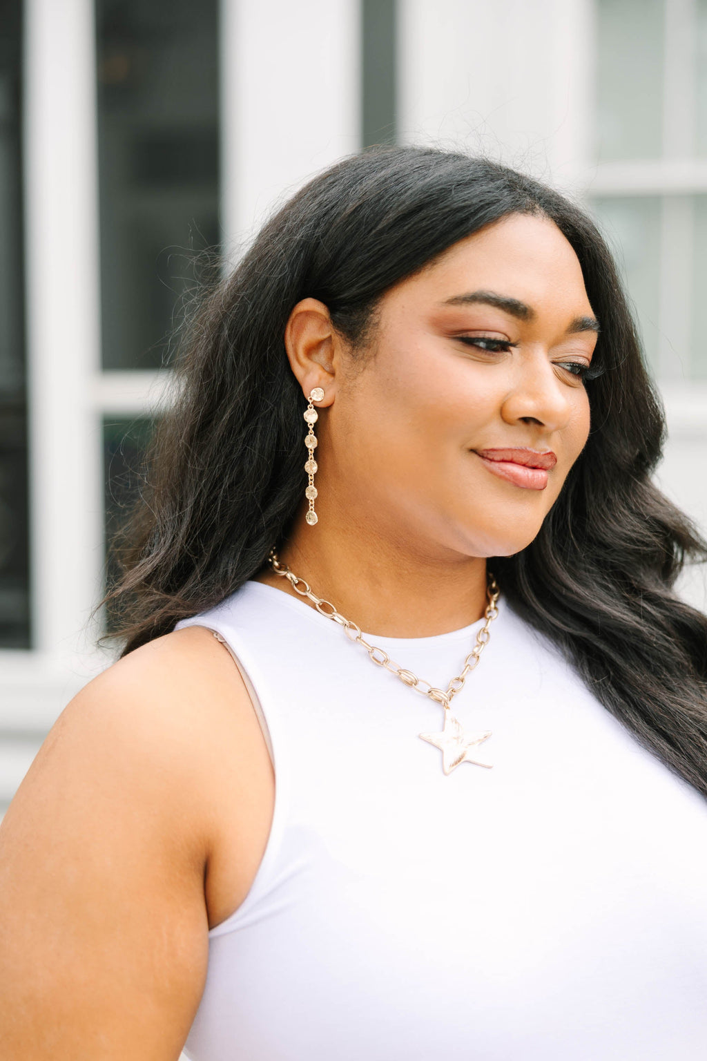 Champagne Drip Earrings, Gold