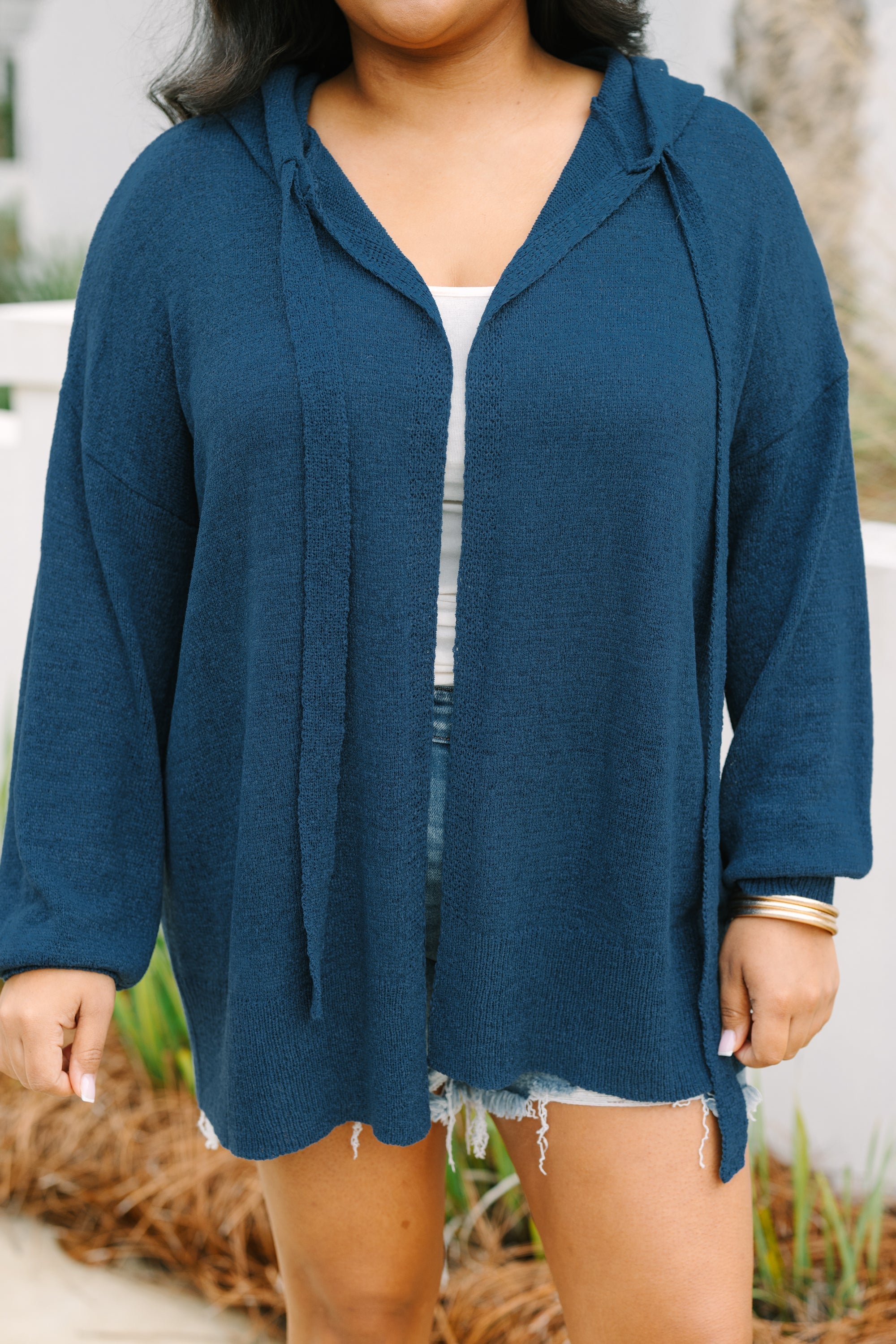 Chill With Me Cardigan, Navy