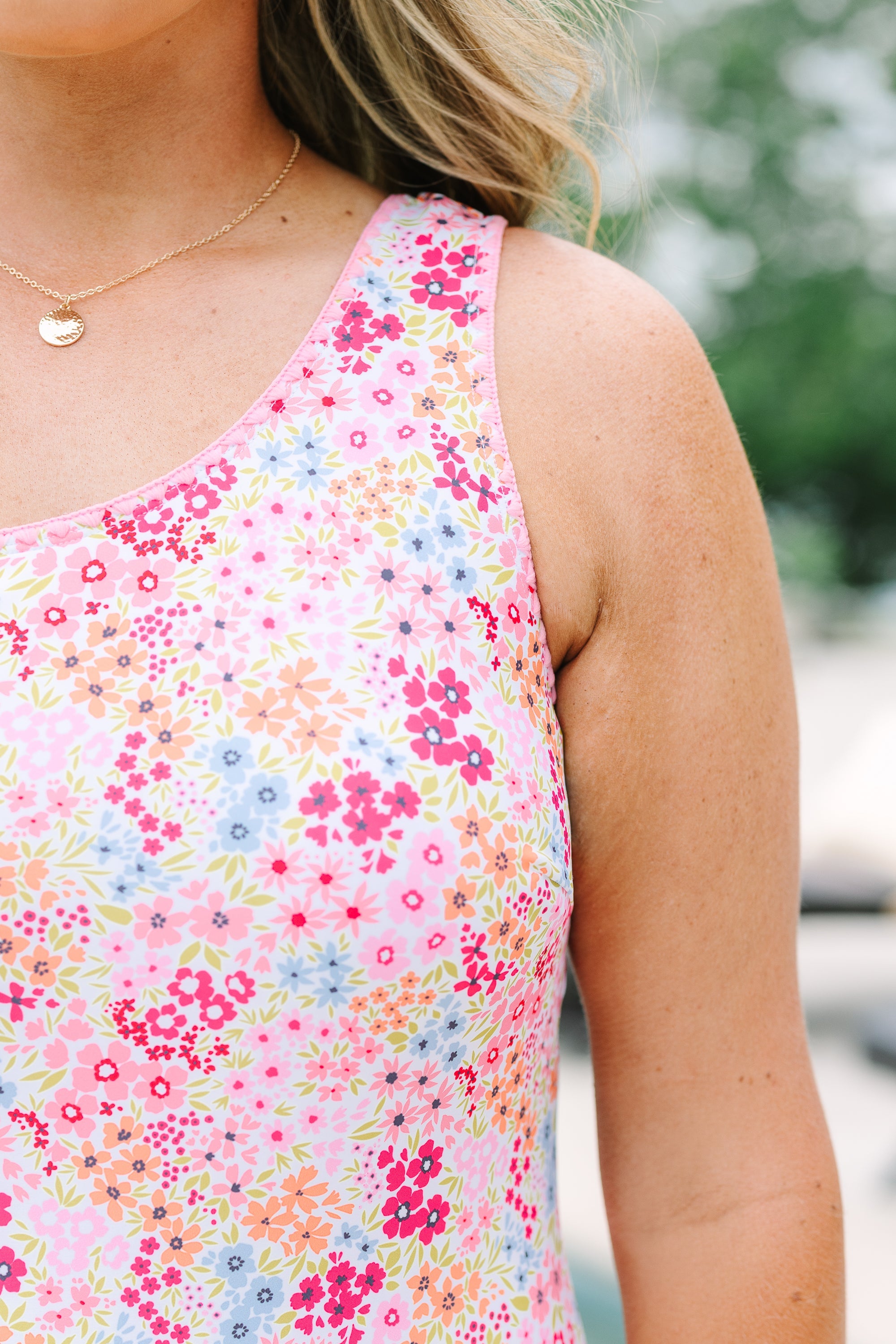 Coastal Cutie Swimsuit, Pink Floral