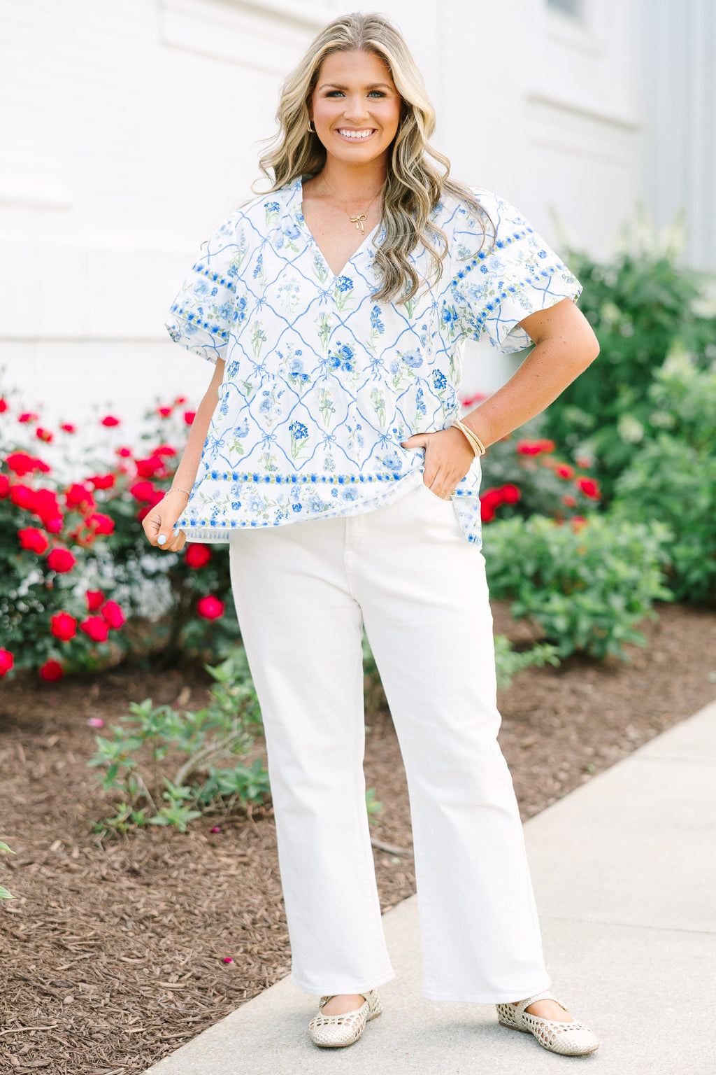 Coastal Love Top, Blue-Green