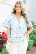 Coastal Love Top, Blue-Green