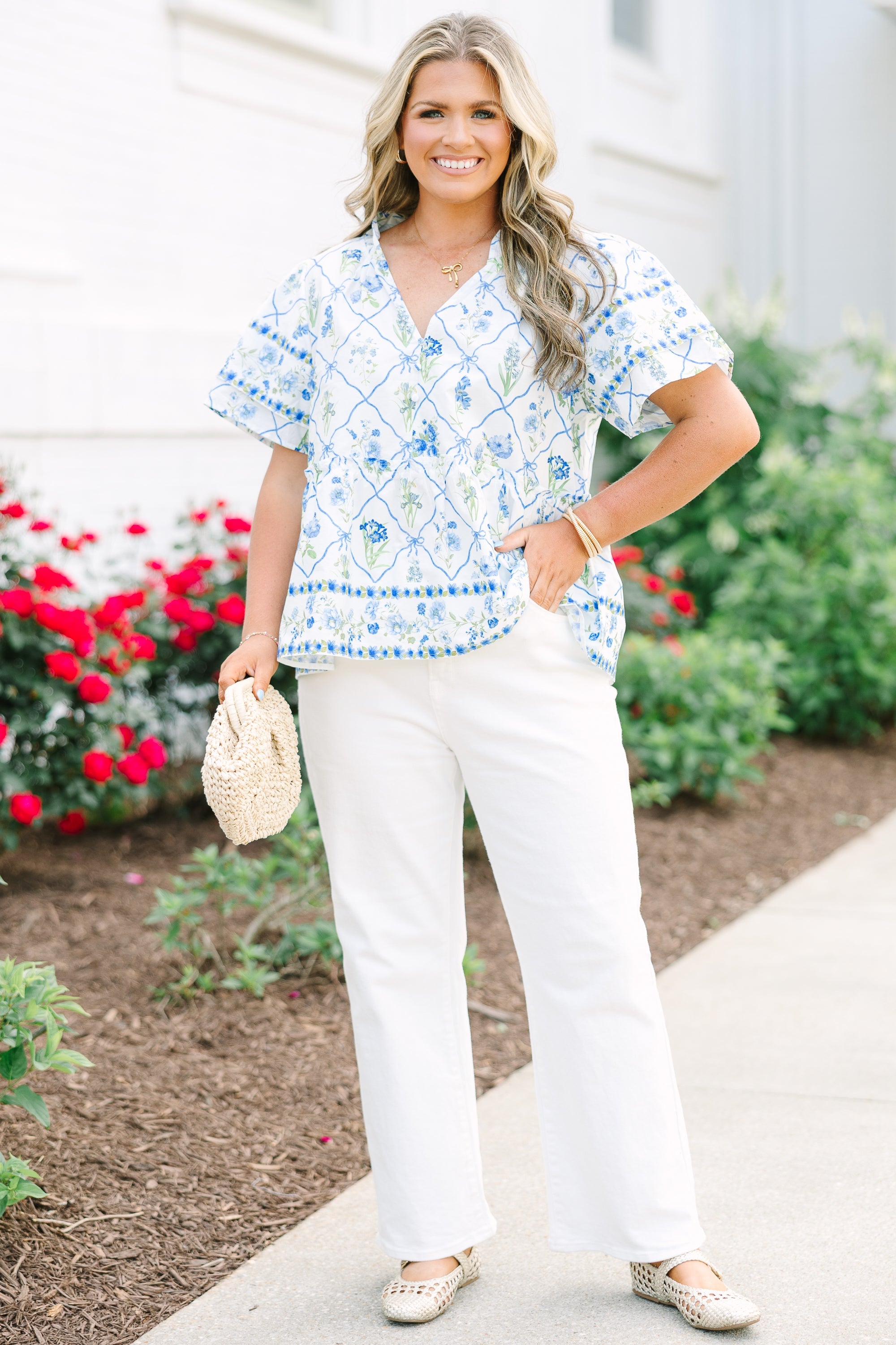Coastal Love Top, Blue-Green