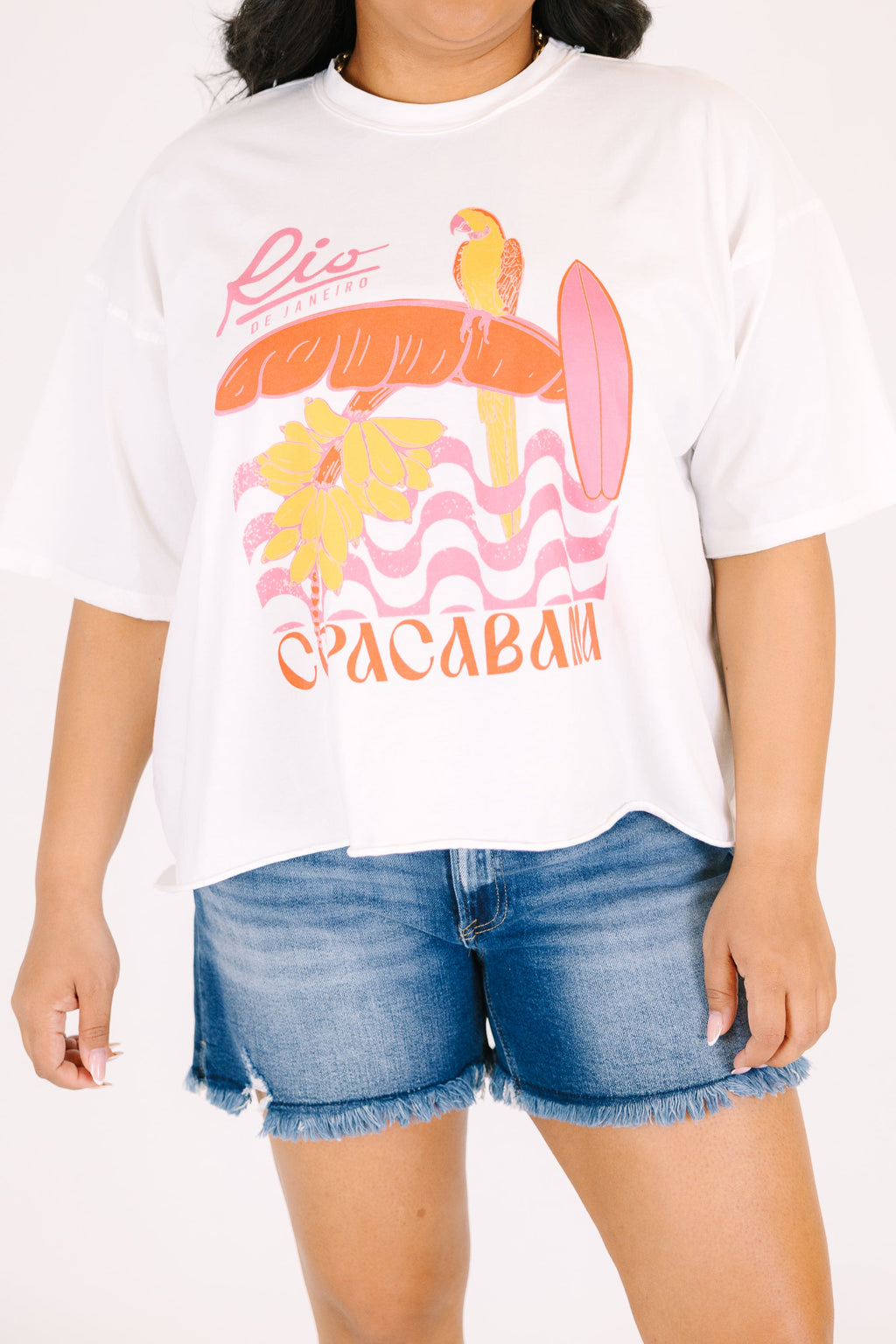 Copacabana Vintage Wash Tee, White