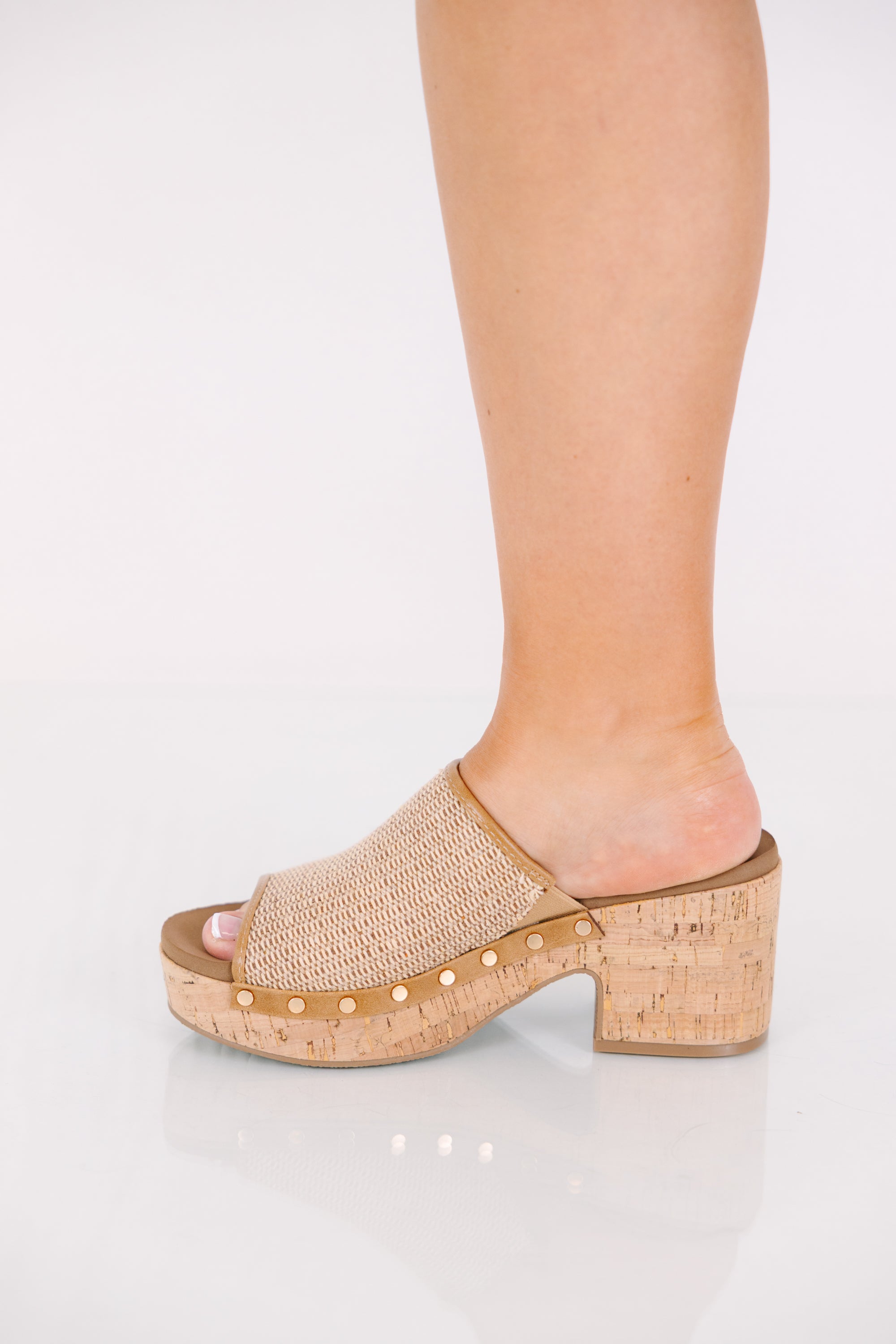 Corky's: Coastal Serenity Heels, Honey Raffia