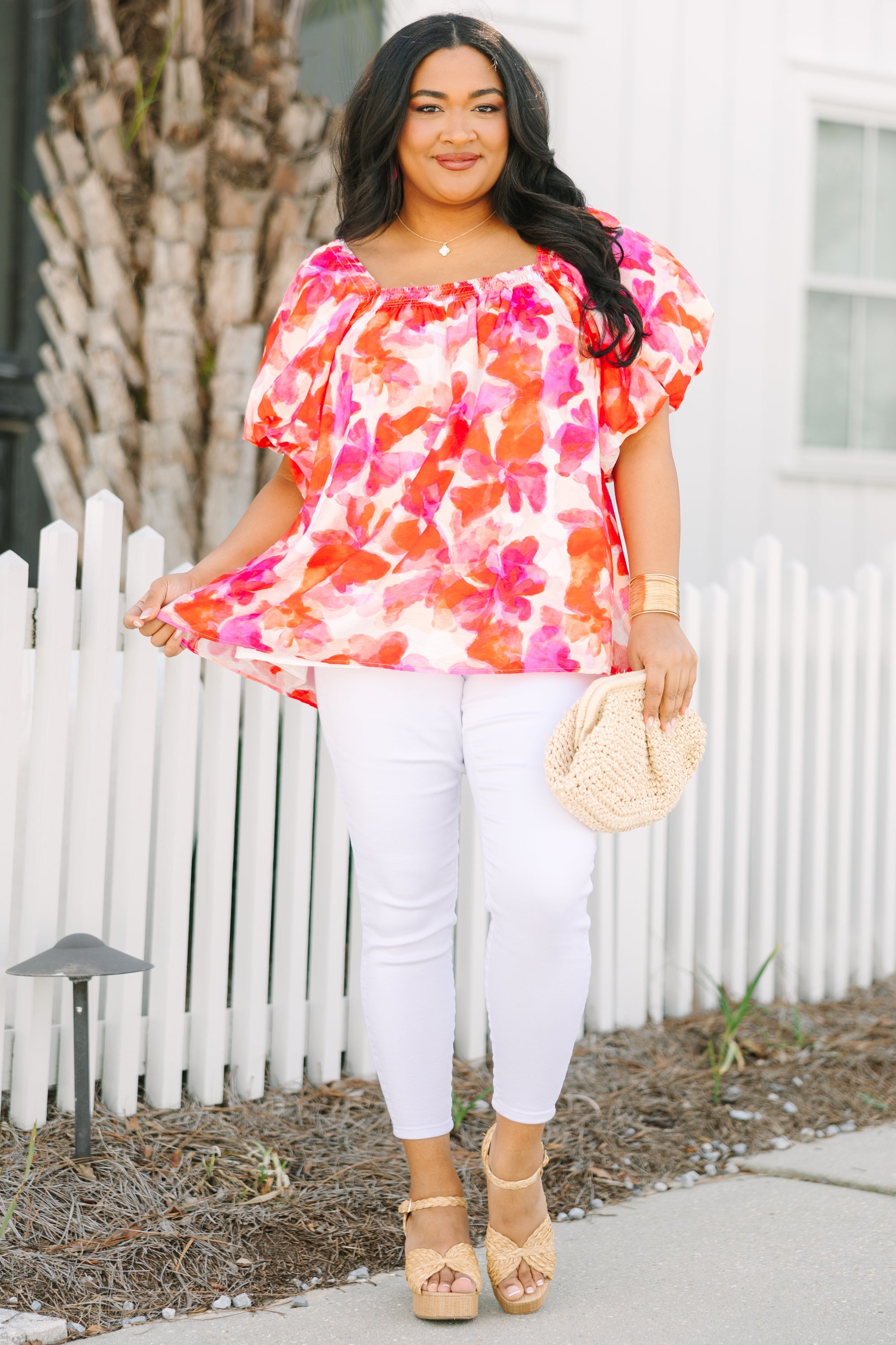 Cozy Love Top, Red Watercolor