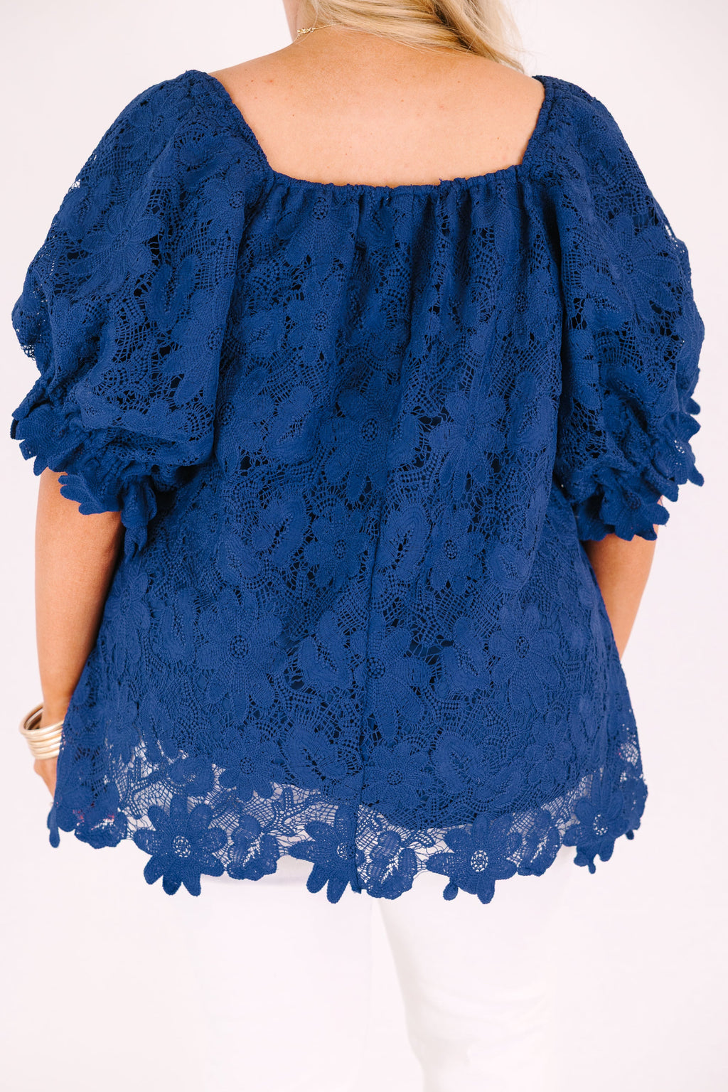 Cozy Love Top, Navy Lace