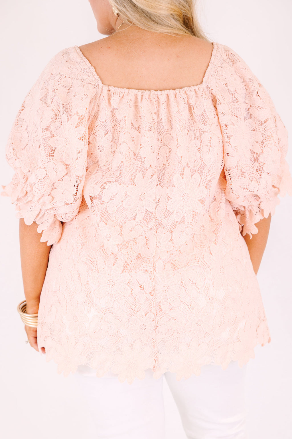Cozy Love Top, Pink Lace