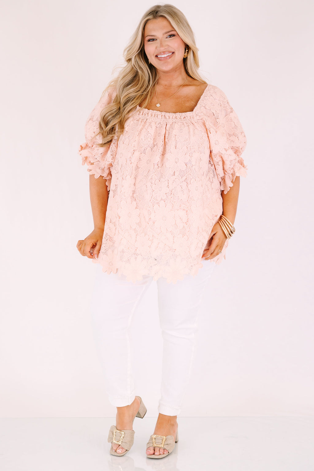 Cozy Love Top, Pink Lace