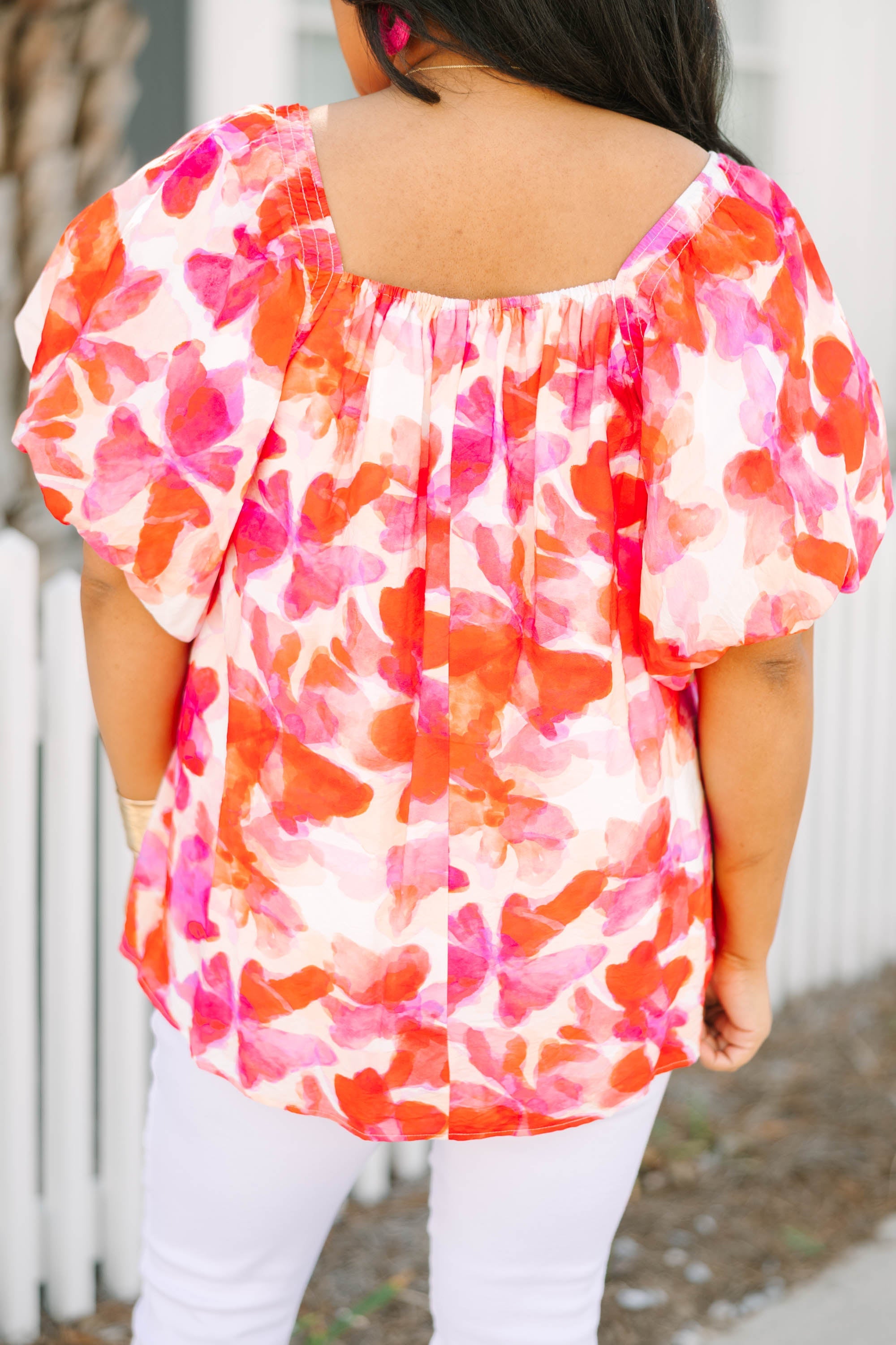 Cozy Love Top, Red Watercolor