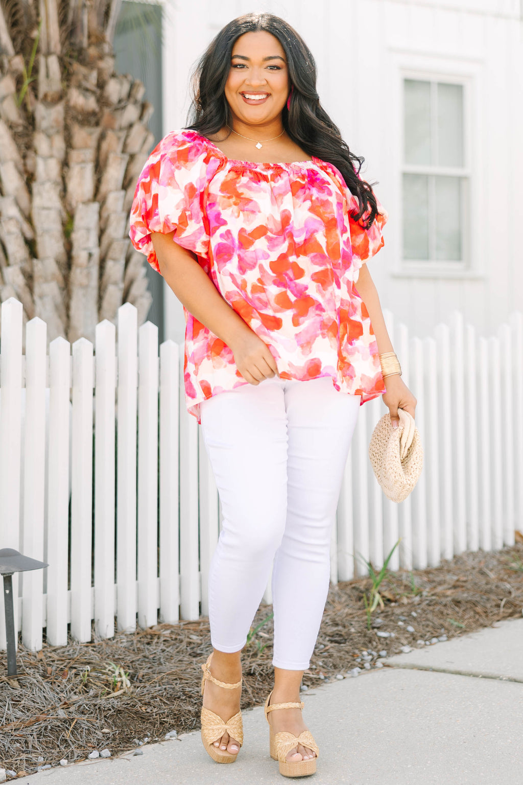 Cozy Love Top, Red Watercolor