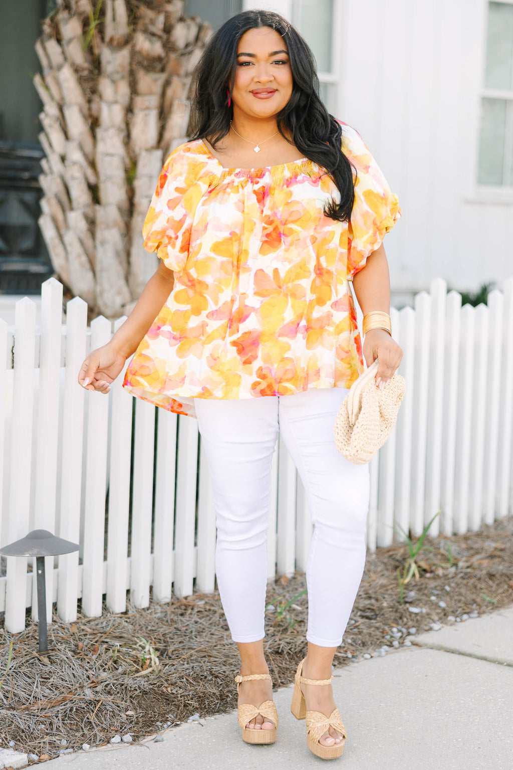 Cozy Love Top, Yellow Watercolor