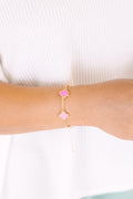 Crazy For You Bracelet, Pink