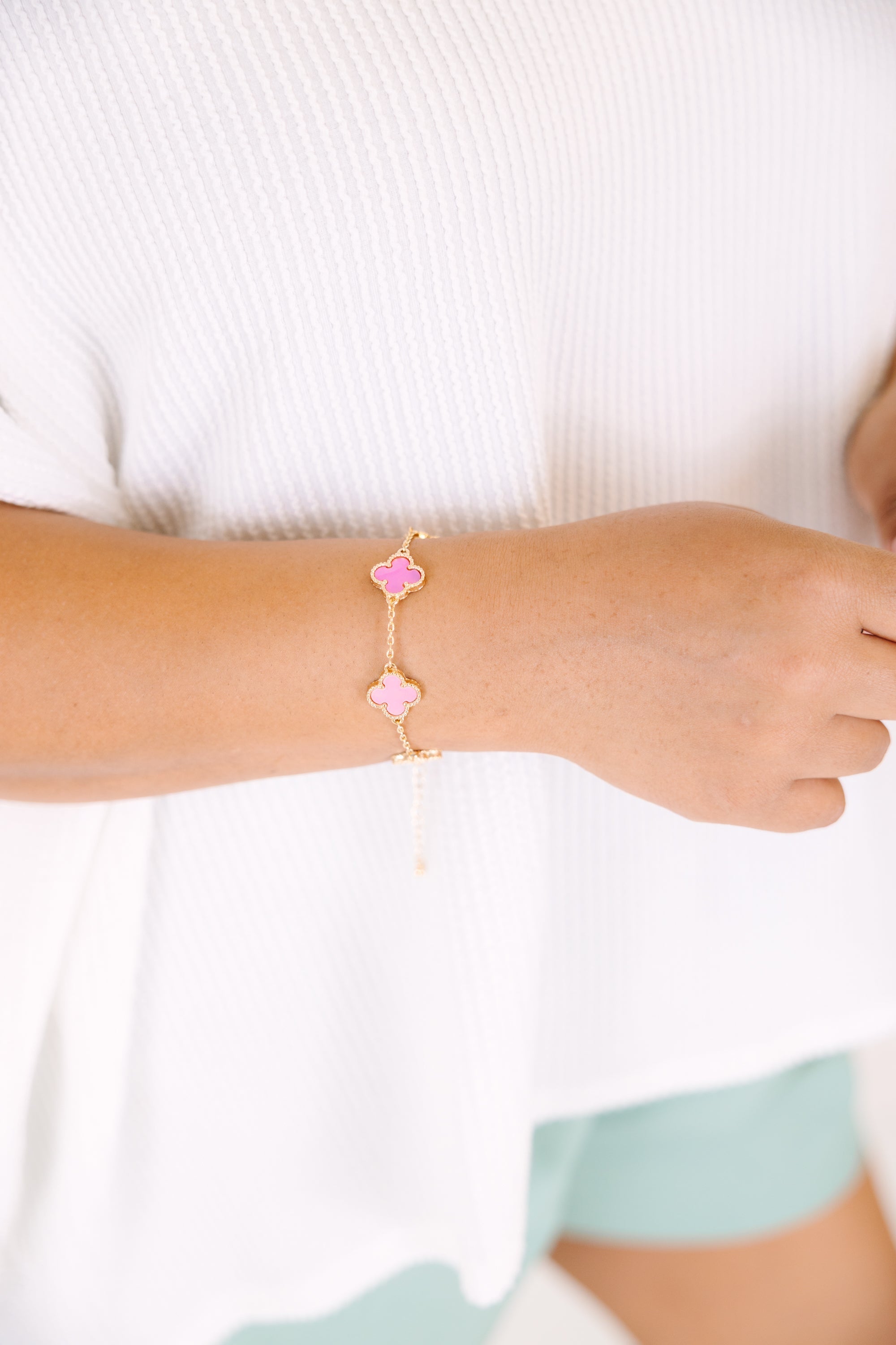 Crazy For You Bracelet, Pink