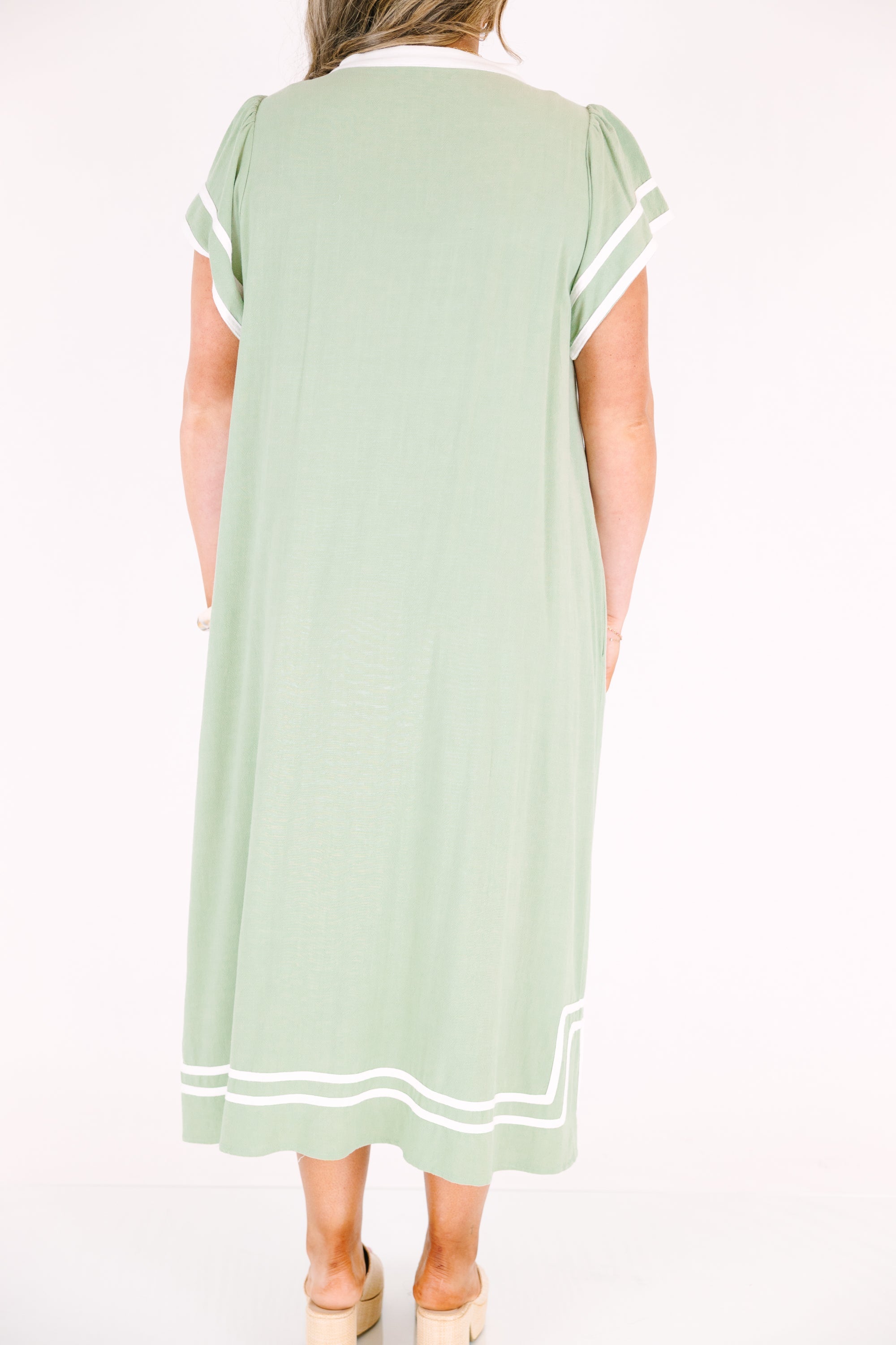 Cute With A Kick Dress, Sage