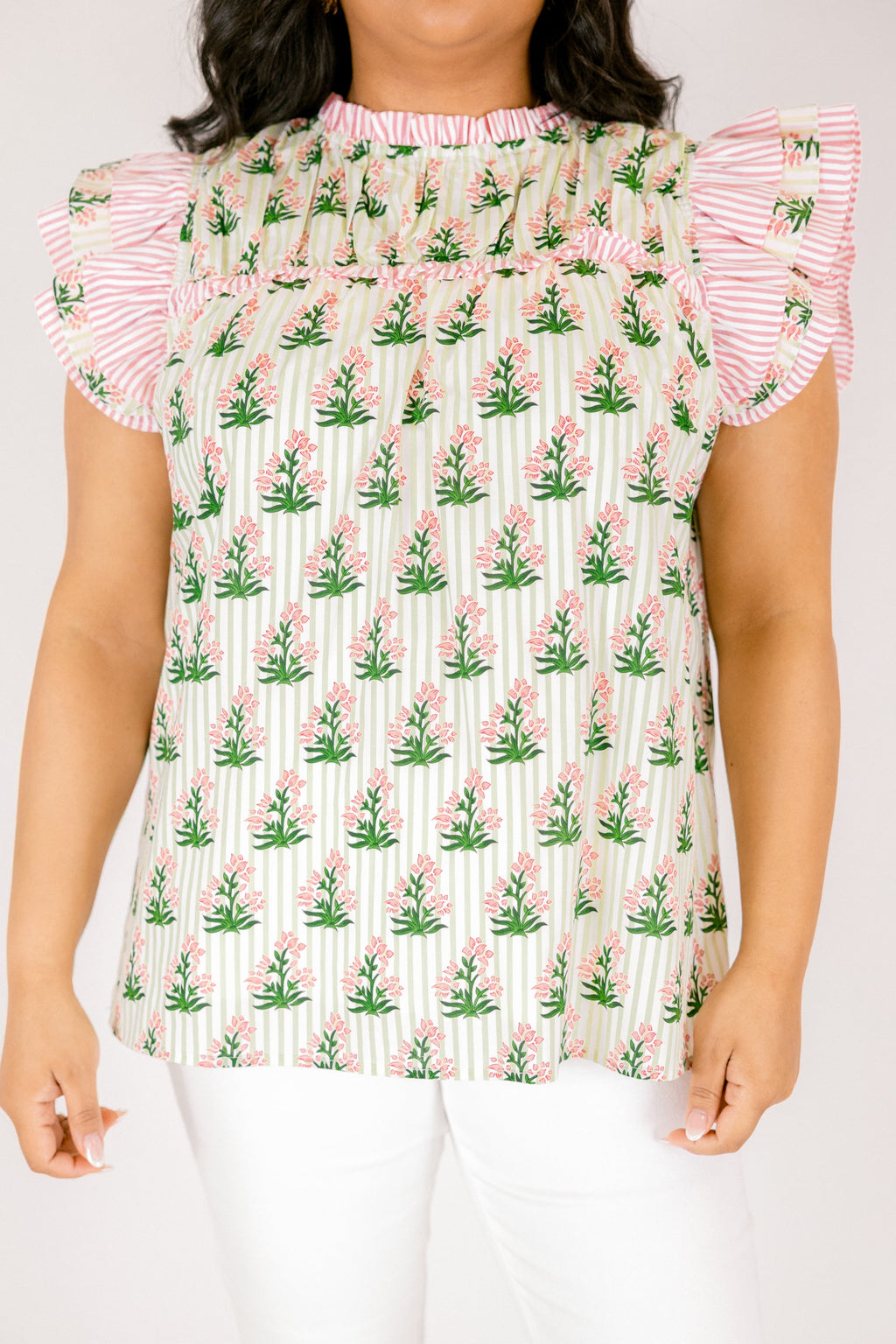 Daisy Dreams Top, Pink-White