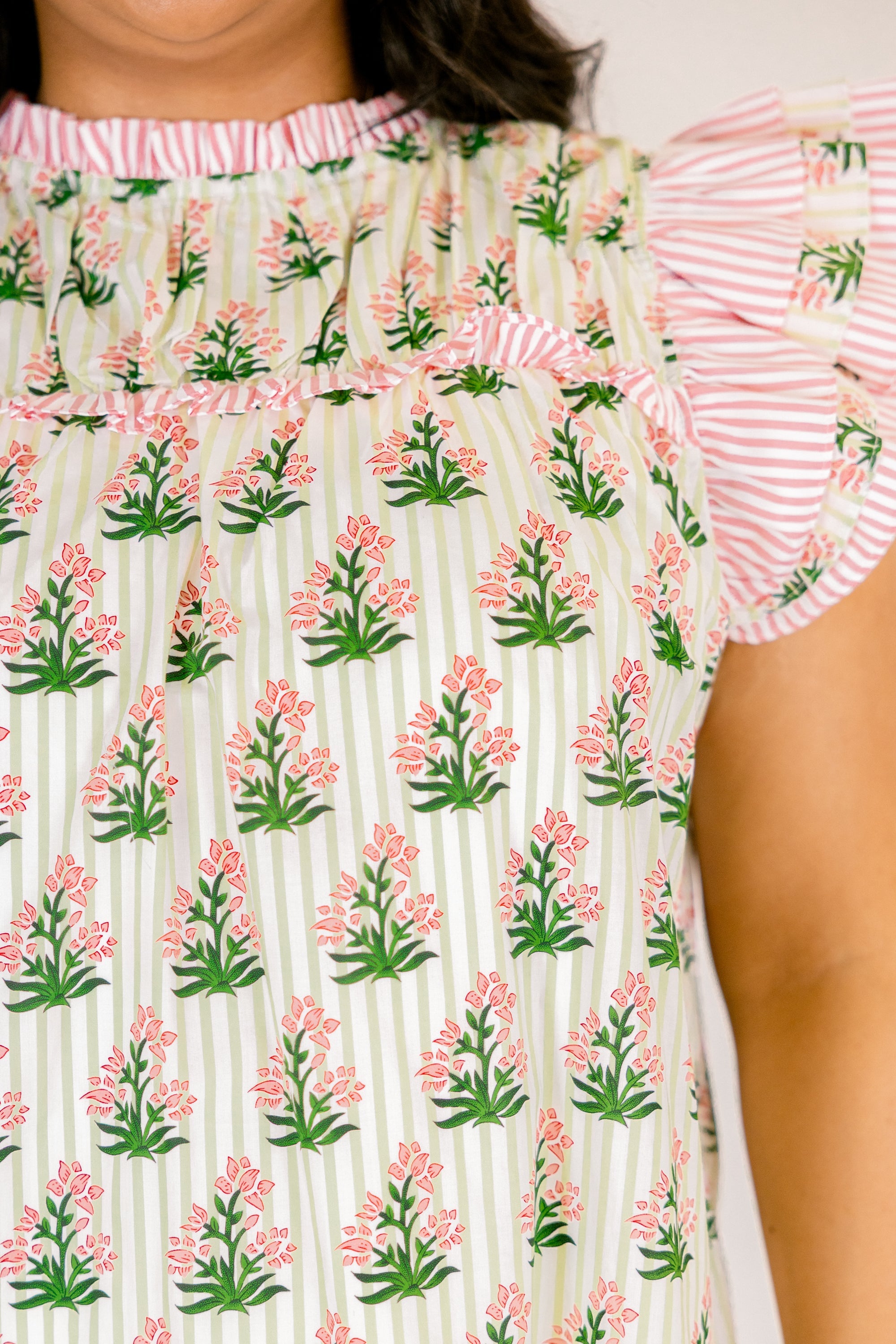 Daisy Dreams Top, Pink-White