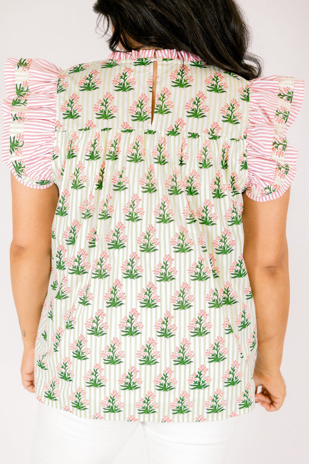 Daisy Dreams Top, Pink-White