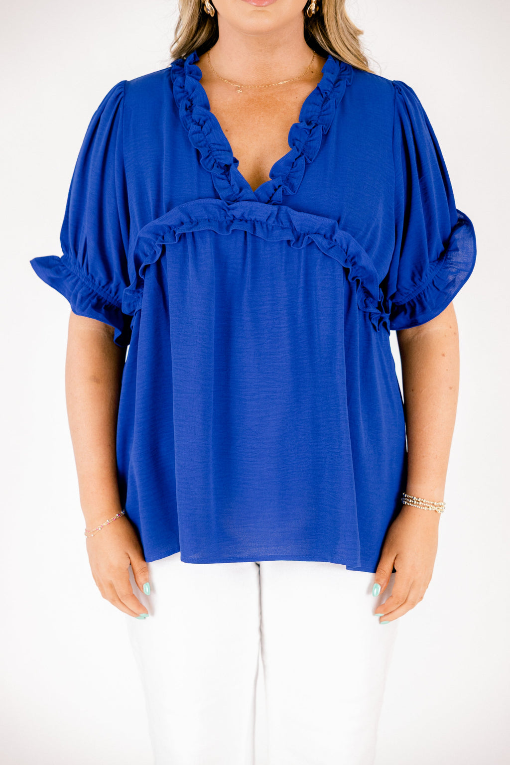 Dancing For Fun Top, Blue